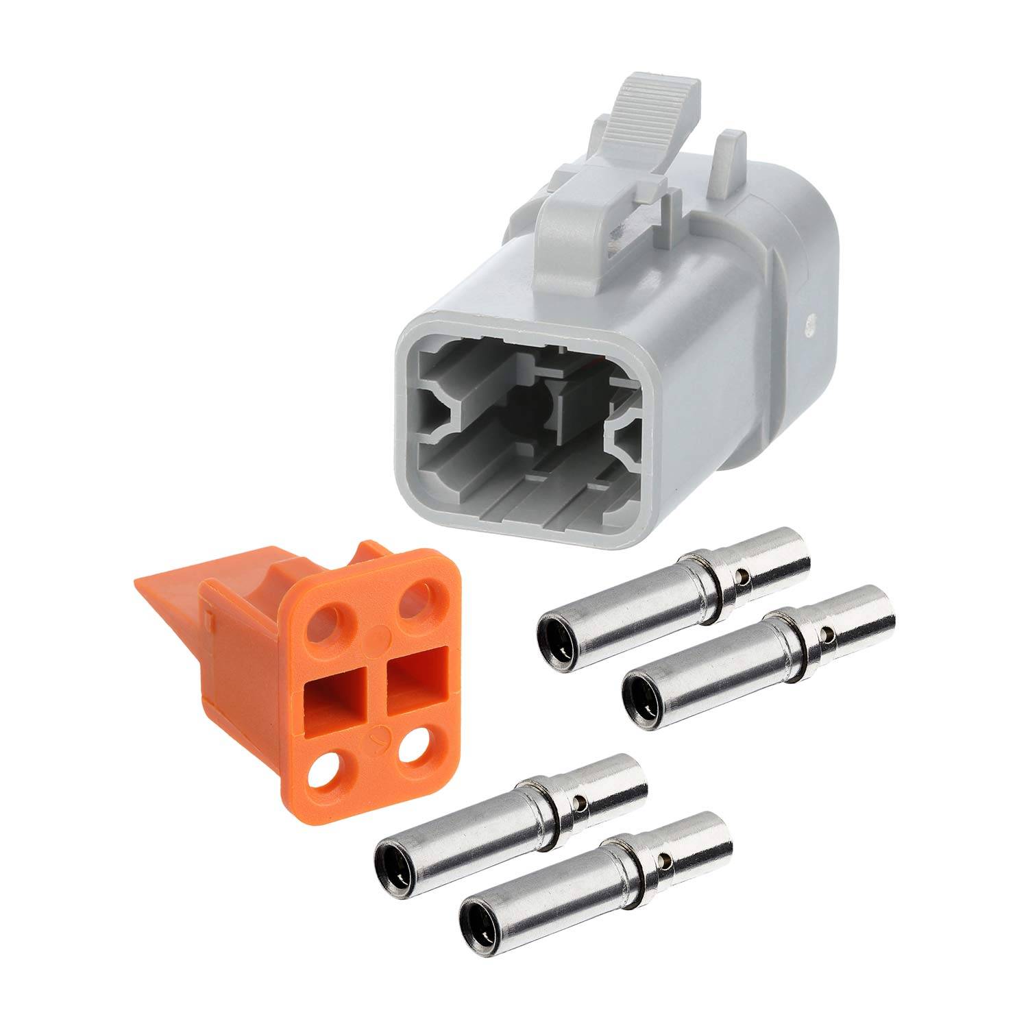 ATP06-4S-KIT01 Amphenol AS-4SF 114 SET-Kabeldose ATP-Serie Buchse, 4-polig, Crimpanschluss Isolationsdurchmesser 3,4mm