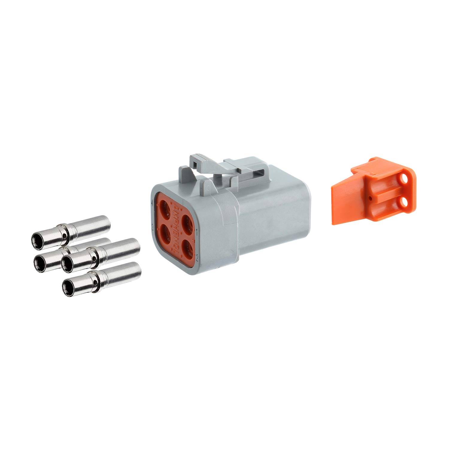 ATP06-4S-KIT01 Amphenol AS-4SF 114 SET-Kabeldose ATP-Serie Buchse, 4-polig, Crimpanschluss Isolationsdurchmesser 3,4mm