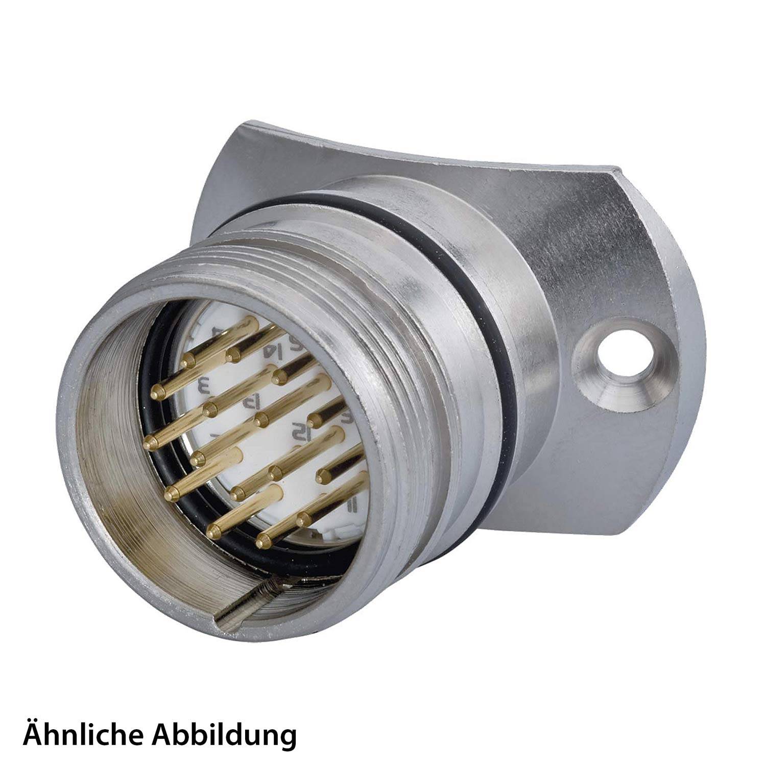 799917675K HUMMEL SET inkl. Kontakte M23 Signal Gerätesteckverbinder Radius 35mm, Löt gerade Polzahl 11+PE, Stift mit