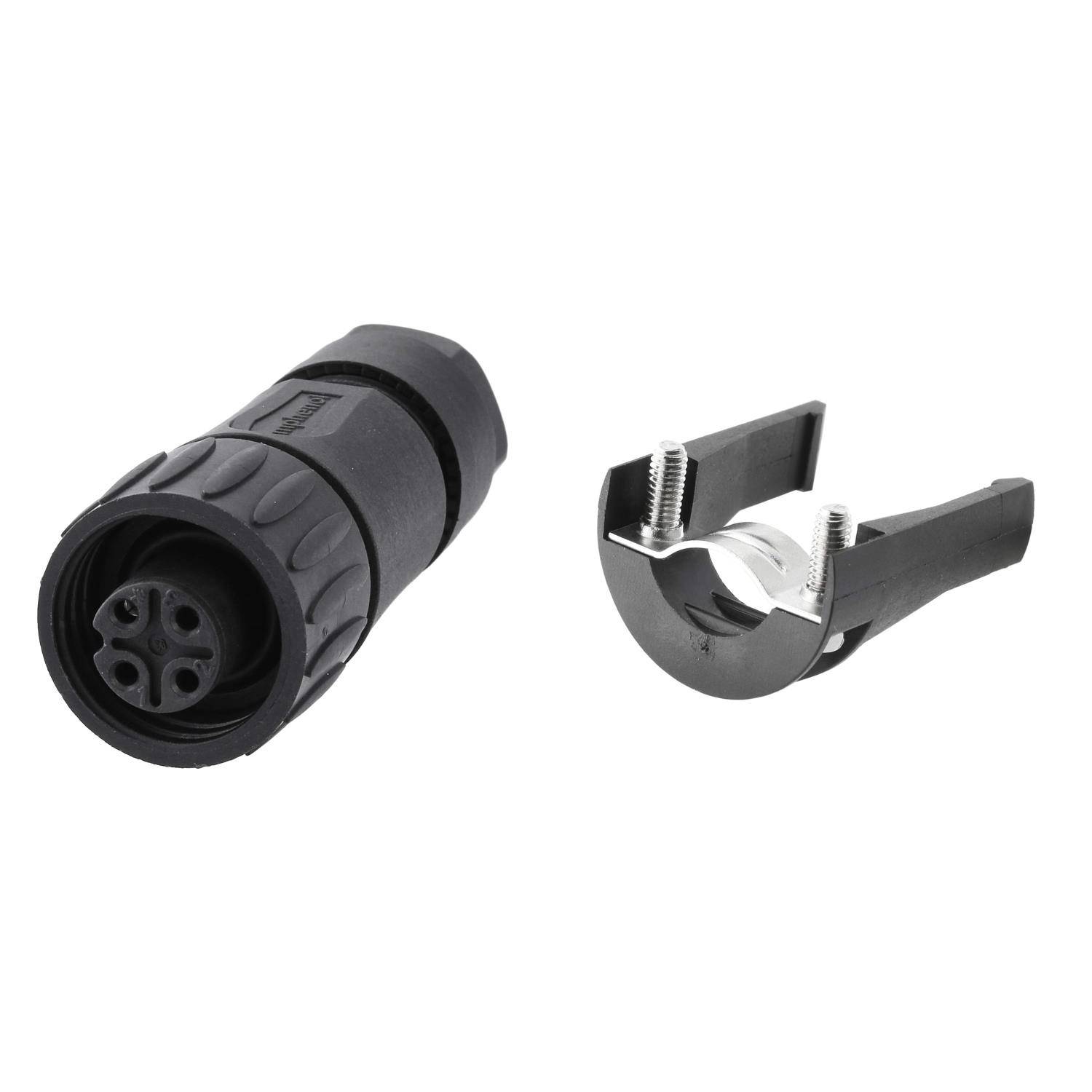 C01620D10341112K Amphenol RD24-KBG Kabelsteckverbinder, inkl. Zugentlastung gerade Buchse Schraubanschluss, Polzahl