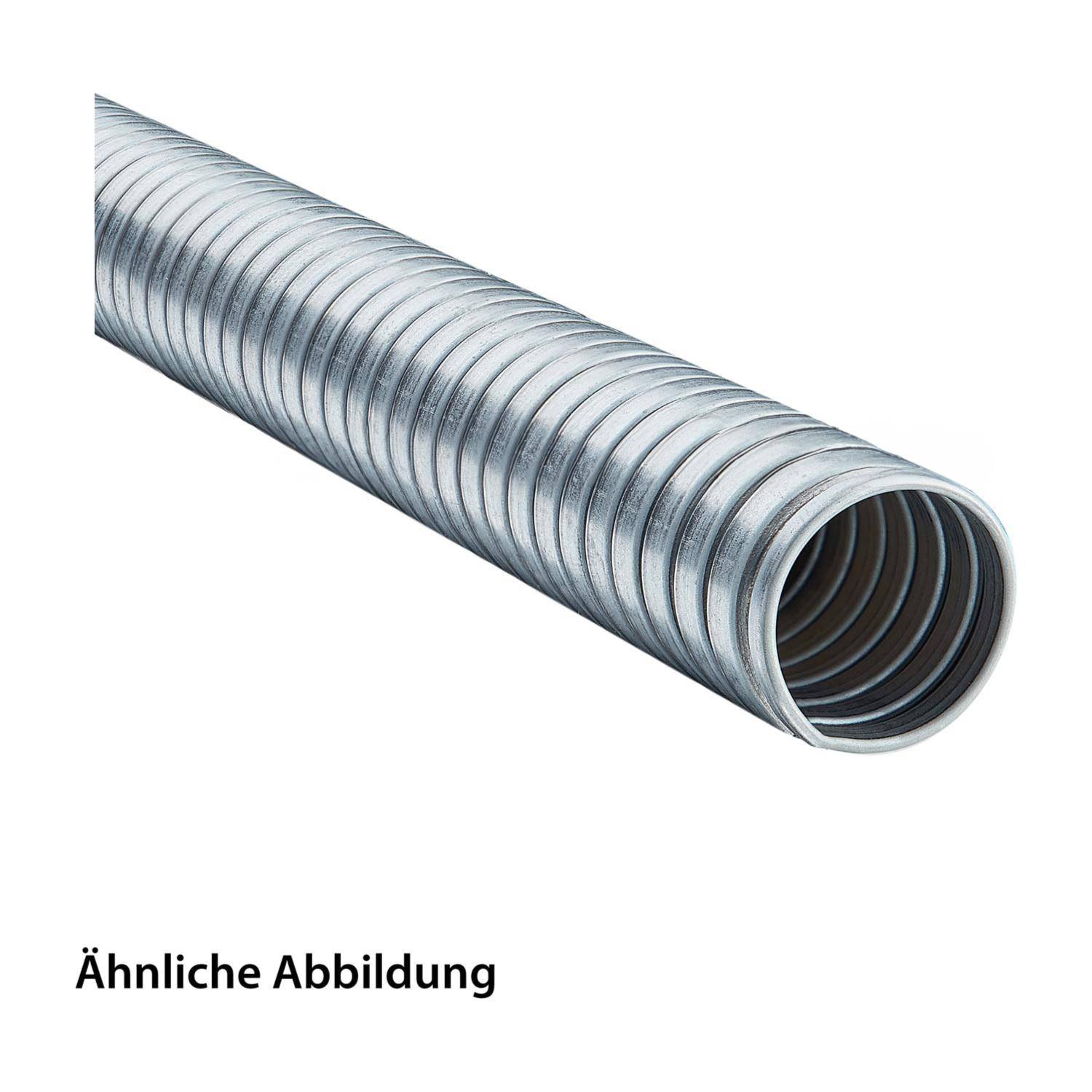 11080101040 FLEXA FLEXAgraff-AS Metallschutzschlauch doppelt gefalztes Profil blank - AD 45,0mm, ID 40,0mm doppelt