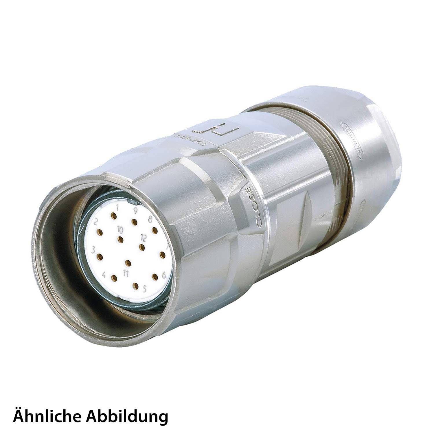 799911511K HUMMEL SET inkl. Kontakte M23 Signal Kabelsteckverbinder, Löteinsatz gerade Polzahl 2+16+PE, Buchse