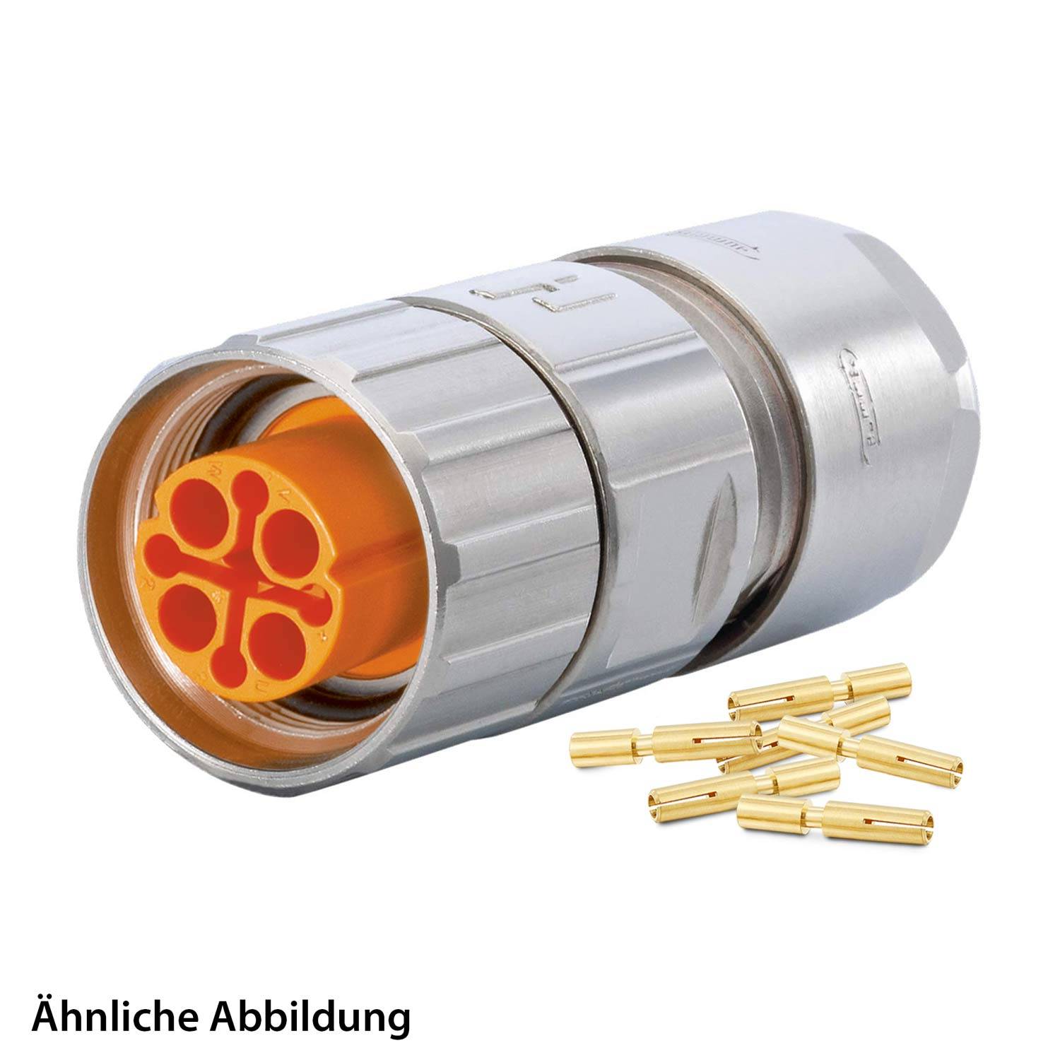 799910245K HUMMEL SET inkl. Kontakte M16 Kabelsteckverbinder, Crimpeinsatz gerade Polzahl 6+PE, Buchse Kabelabgang