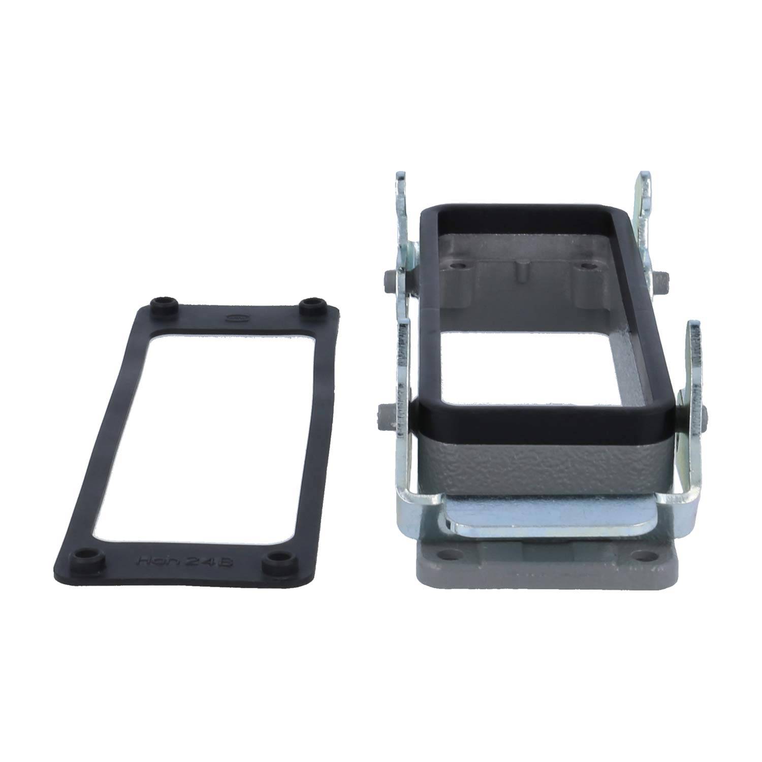 04300240301 HARTING Han 24B Anbaugehäuse mit 2 Querbügeln 2 Sicherheitsbügel Metall - 1Stück