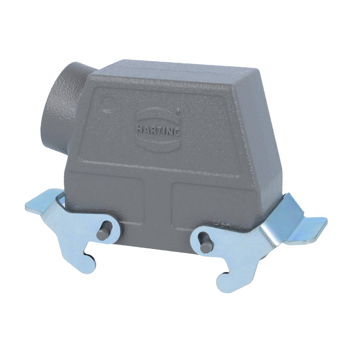 04300160531 HARTING Han 16B Tüllengehäuse hoch, 1xPG29 seitlicher Kabelabgang, mit 2 Querbügeln Verschraubung PG29