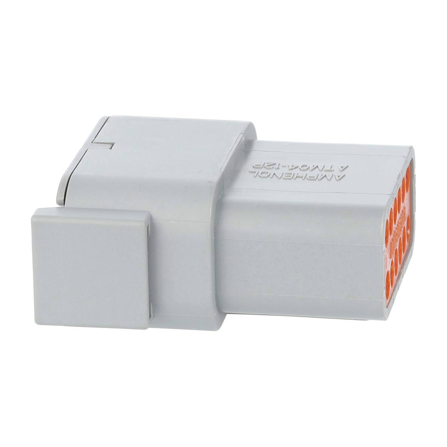 ATM04-12PA Amphenol AS-12SM 114 Kabelstecker ATM-Serie Stift, Kodierung A, 12-polig, Crimpanschluss