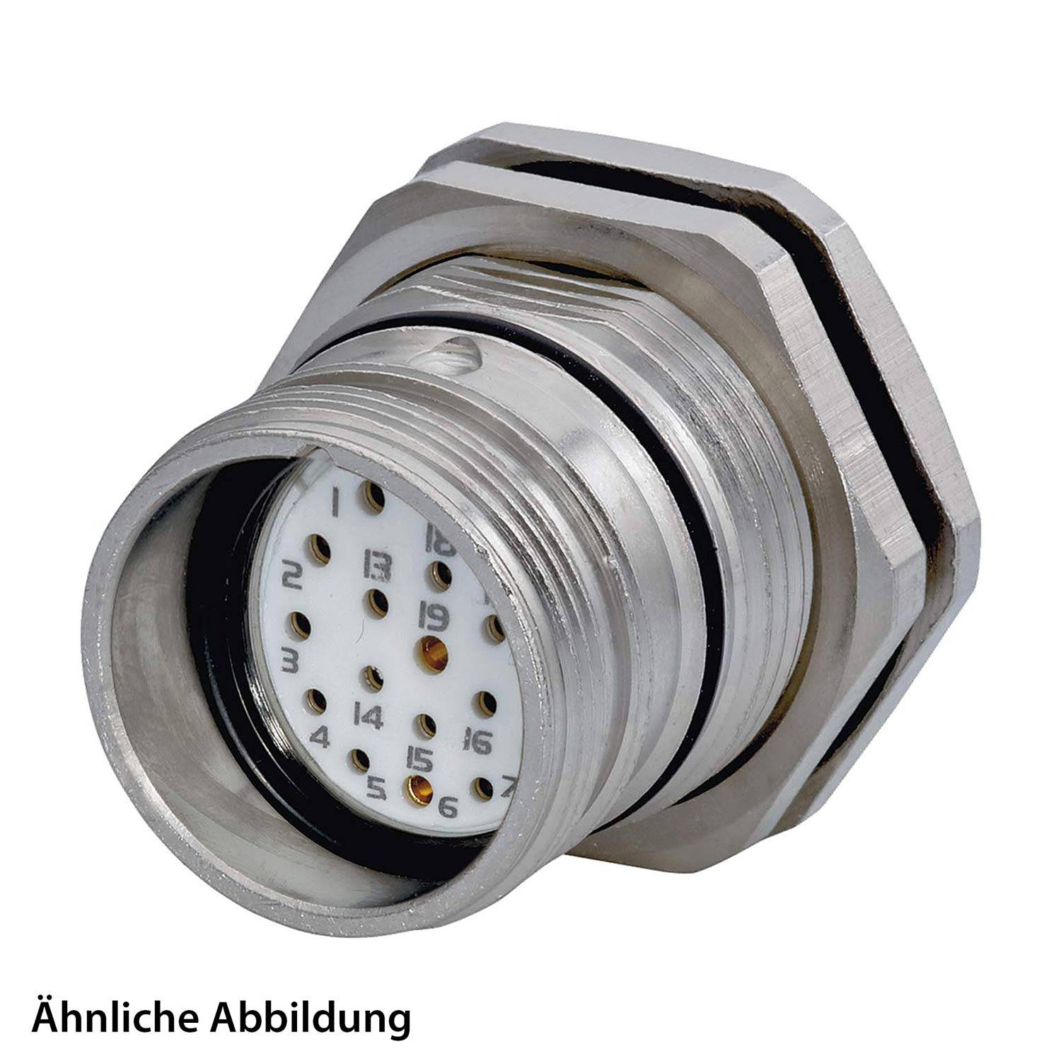 799917064K HUMMEL SET inkl. Kontakte M23 Signal Gerätesteckverbinder, Löteinsatz gerade Polzahl 7-pol., Buchse mit