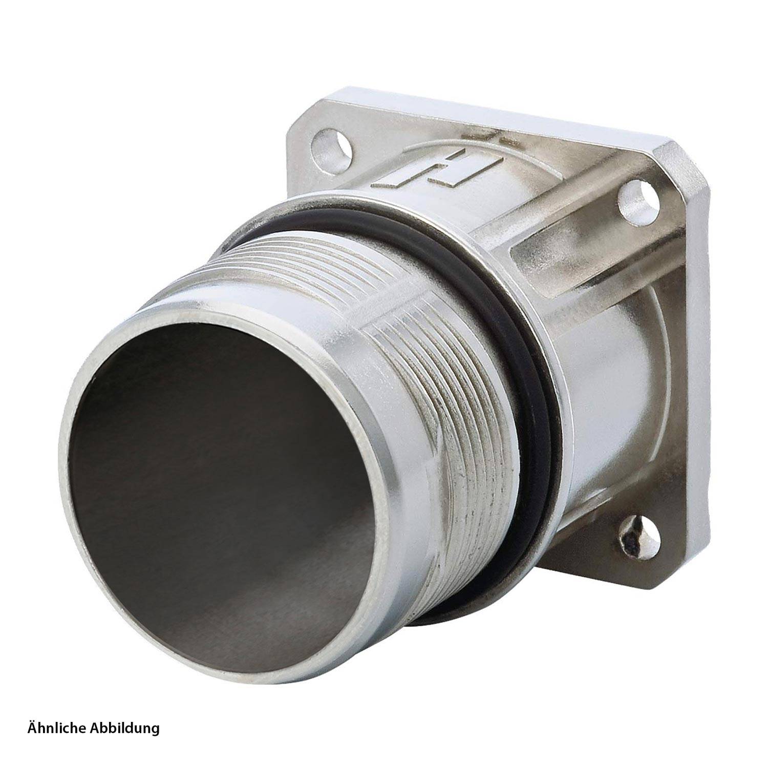 7605000000 HUMMEL M23 Leistung Gerätesteckverbinder gerade Vorderwand Farbe silber - 1Stück