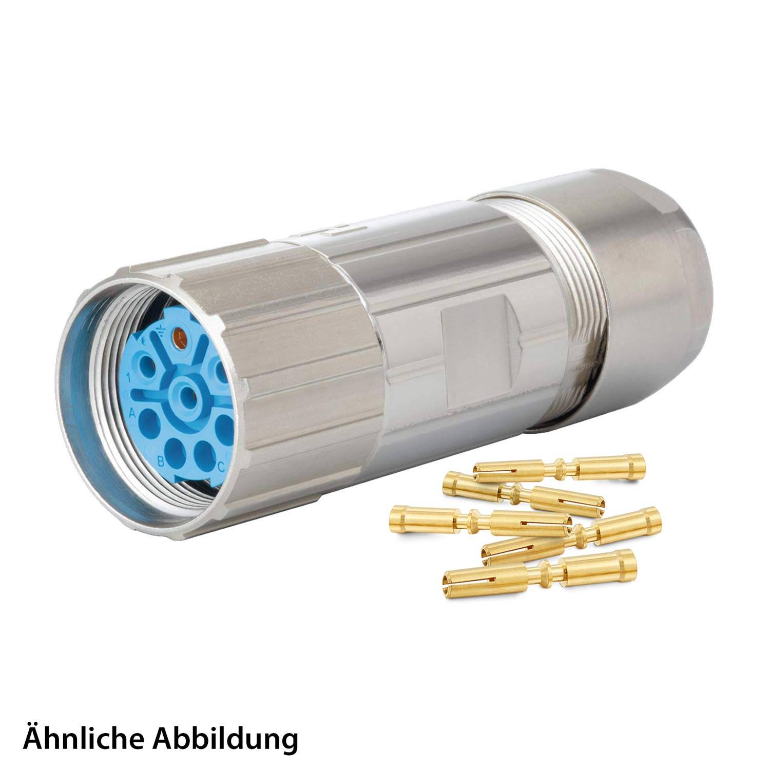 799917967K HUMMEL SET inkl. Kontakte M23 Leistung Kabelsteckverbinder, Crimpeinsatz gerade Polzahl 3+4+PE, Buchse