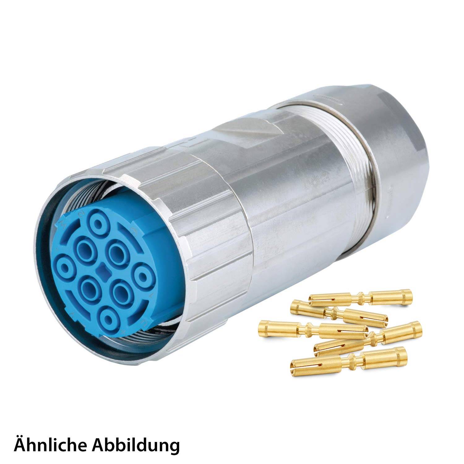 799921495K HUMMEL SET inkl. Kontakte M40 Leistung Kabelsteckverbinder, Crimpeinsatz gerade Polzahl 3+4+PE, Buchse