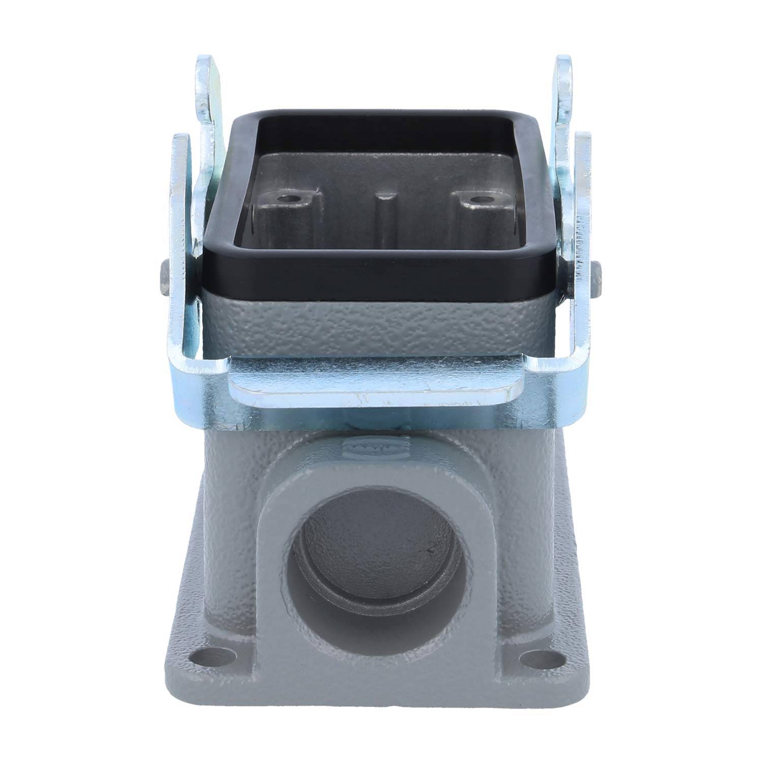 04300101231 HARTING Han 10B Sockelgehäuse niedrig, 1xPG16 seitlicher Kabelabgang, mit 2 Querbügeln Verschraubung PG16