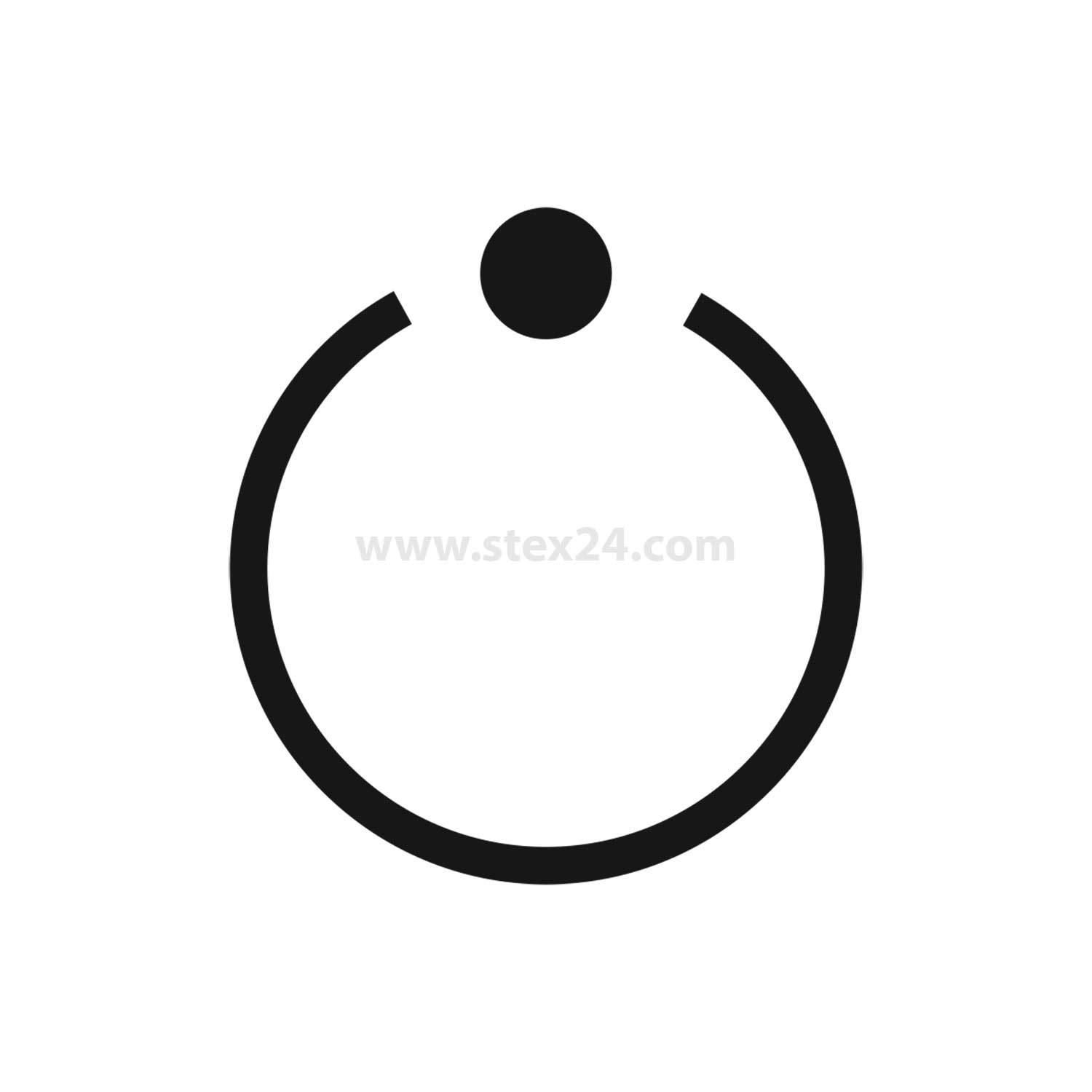 BSRR1156 Georg Schlegel Bezeichnungsschild Grafik-Symbol Vorbereitetes Schalten weiß - 1Stück