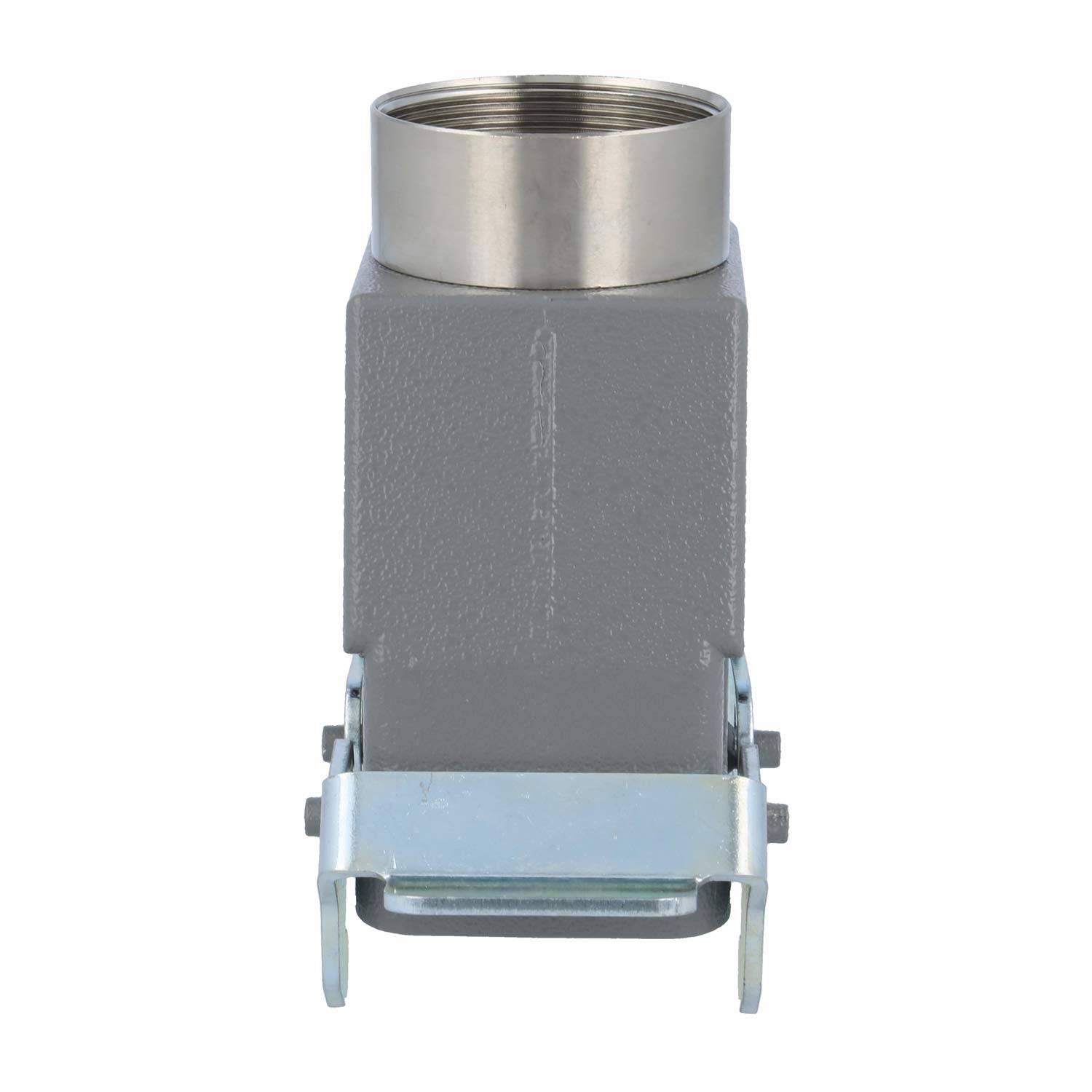 04300100466 HARTING Han 10B Tüllengehäuse hoch, 1xM40 gerader Kabelabgang, mit 2 Querbügeln Verschraubung M40