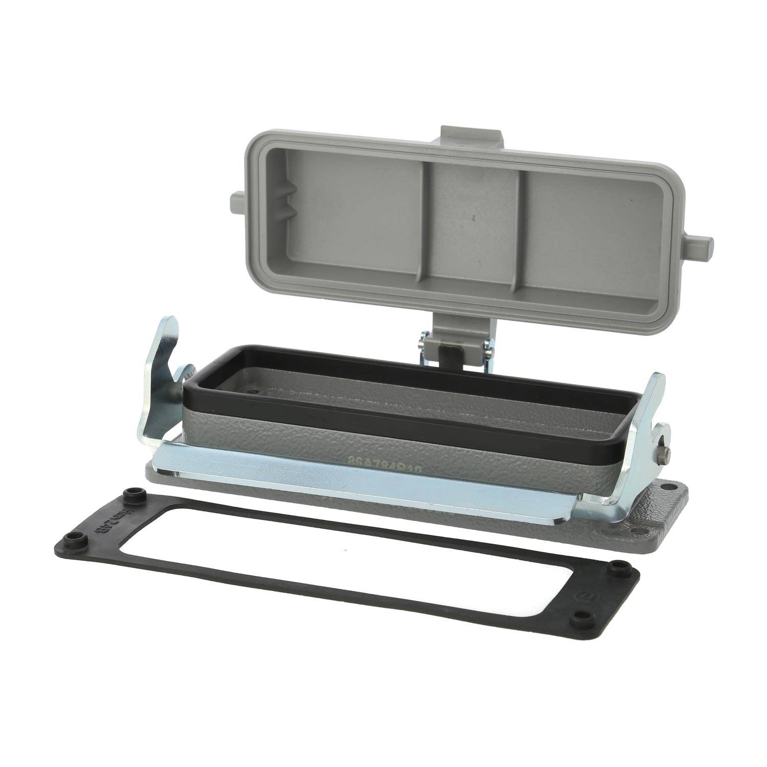 04300240304 HARTING Han 24B Anbaugehäuse mit 1 Längsbügel mit Schutzkappe Kunststoff - 1Stück