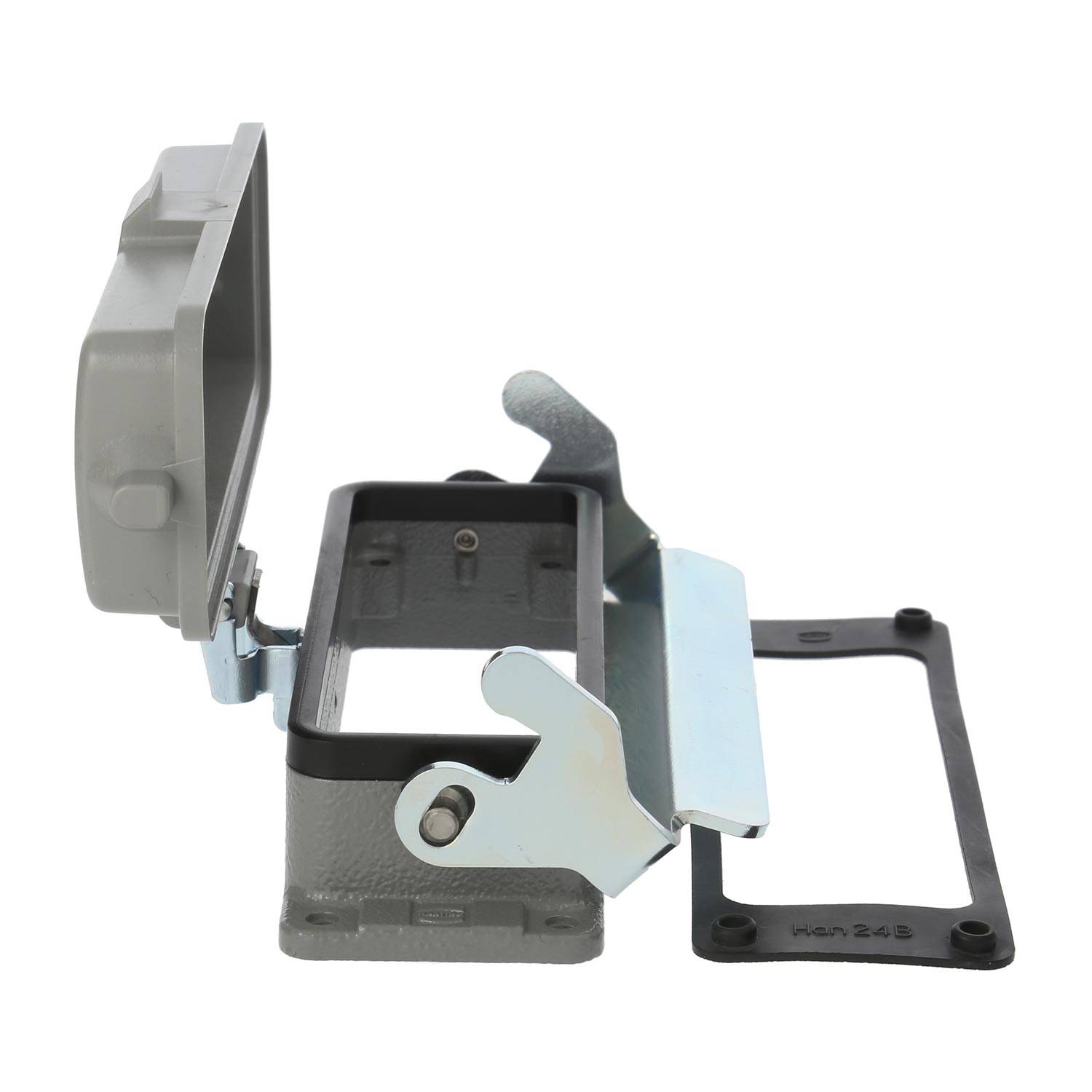 04300240304 HARTING Han 24B Anbaugehäuse mit 1 Längsbügel mit Schutzkappe Kunststoff - 1Stück