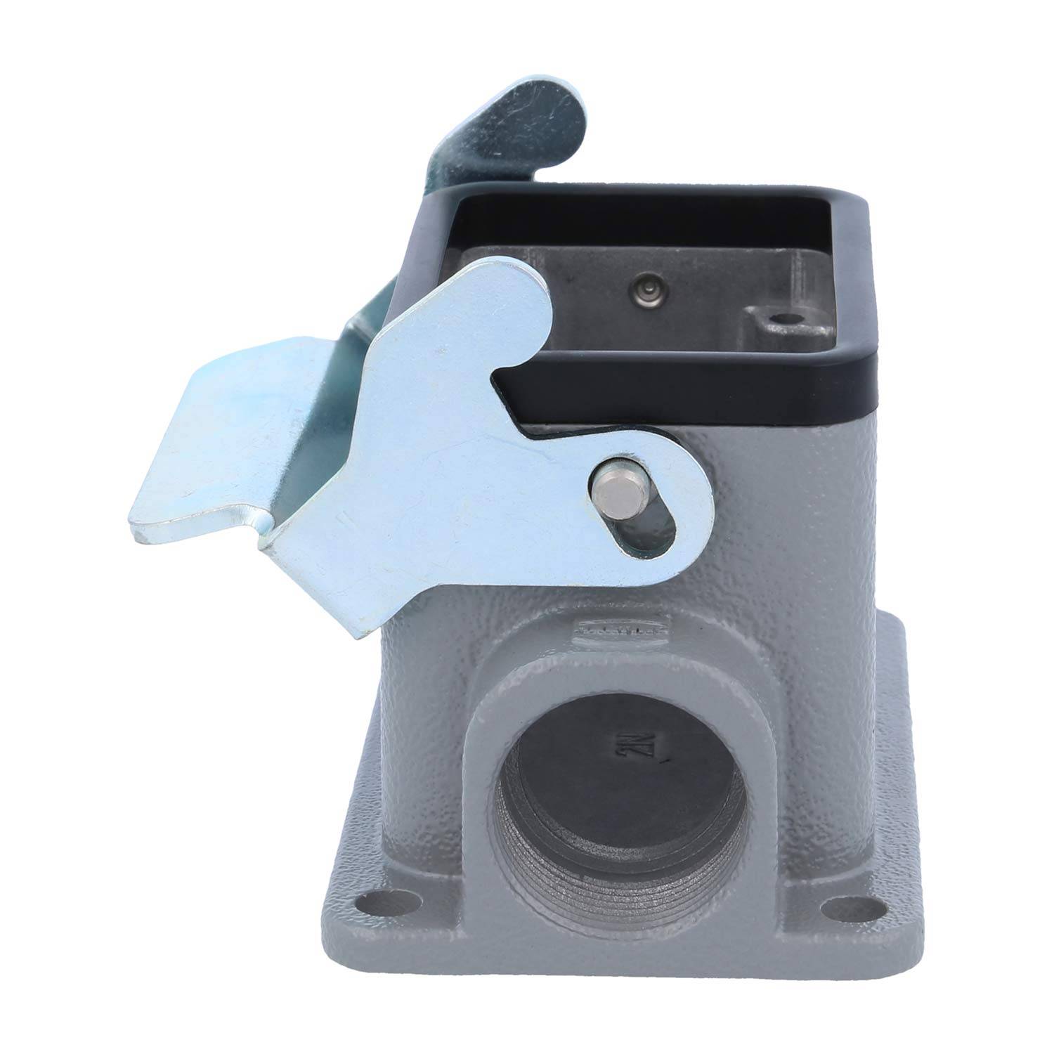 04300061251 HARTING Han 6B Sockelgehäuse niedrig, 1xPG16 seitlicher Kabelabgang, mit 1 Längsbügel Verschraubung PG16