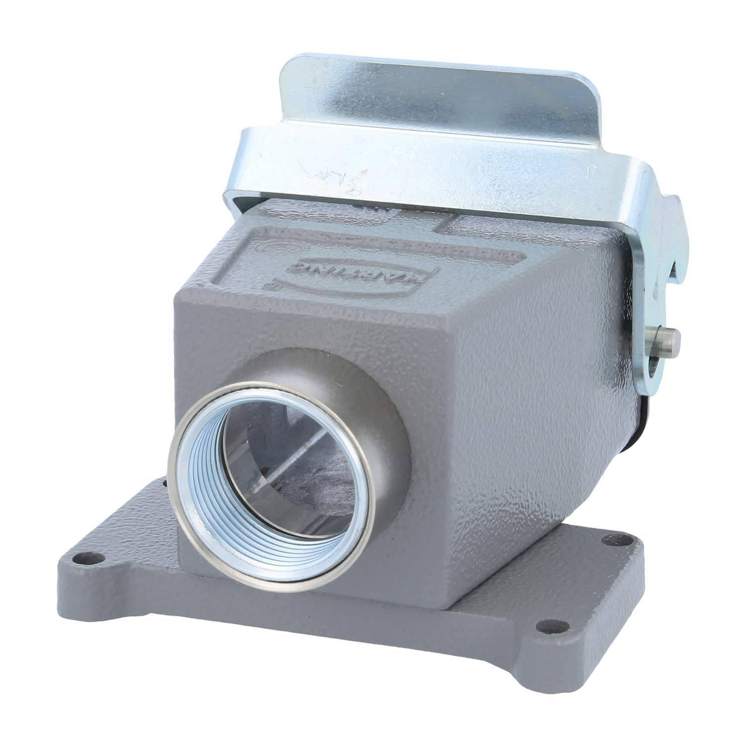 04300060763 HARTING Han 6B Kupplungsgehäuse hoch, 1xM25 gerader Kabelabgang, mit 1 Längsbügel Verschraubung M25