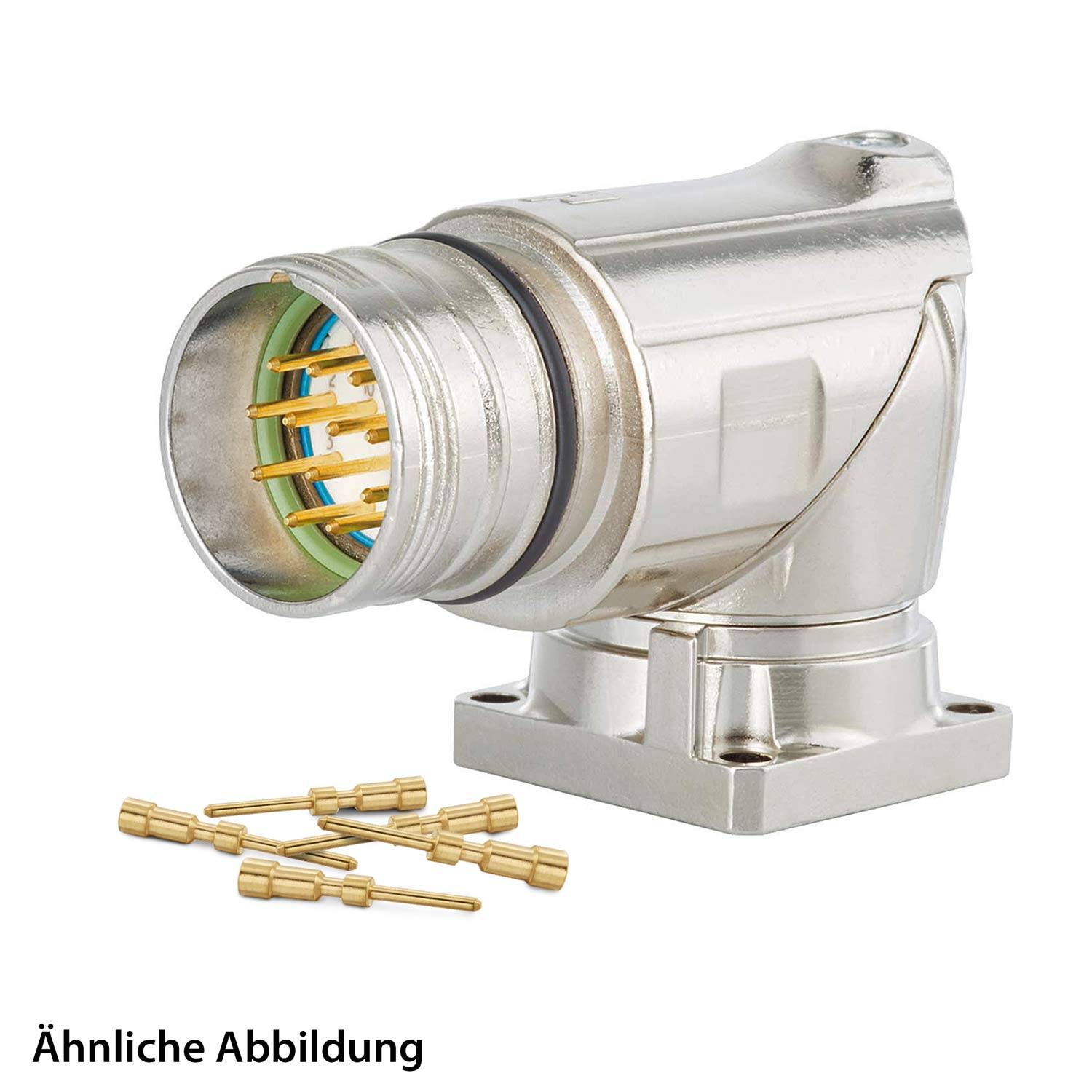 799915693K HUMMEL SET inkl. Kontakte M23 Signal Gerätesteckverbinder, Crimpeinsatz gewinkelt Polzahl 9-pol. 1+8, Stift