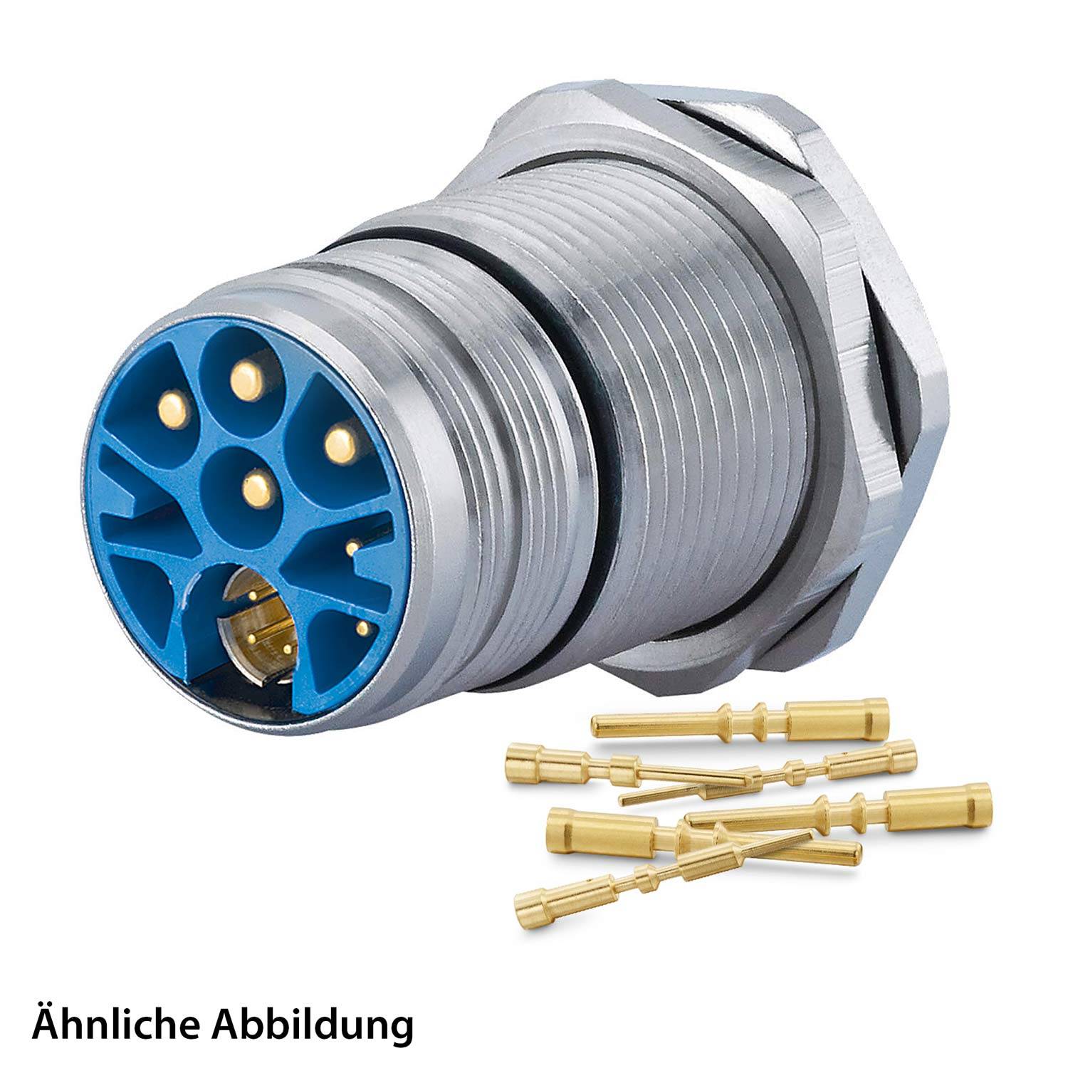 799918951K HUMMEL SET inkl. Kontakte M23 Hybrid Gerätesteckverbinder, Crimpeinsatz gerade Polzahl 3+4+4+PE, Stift mit