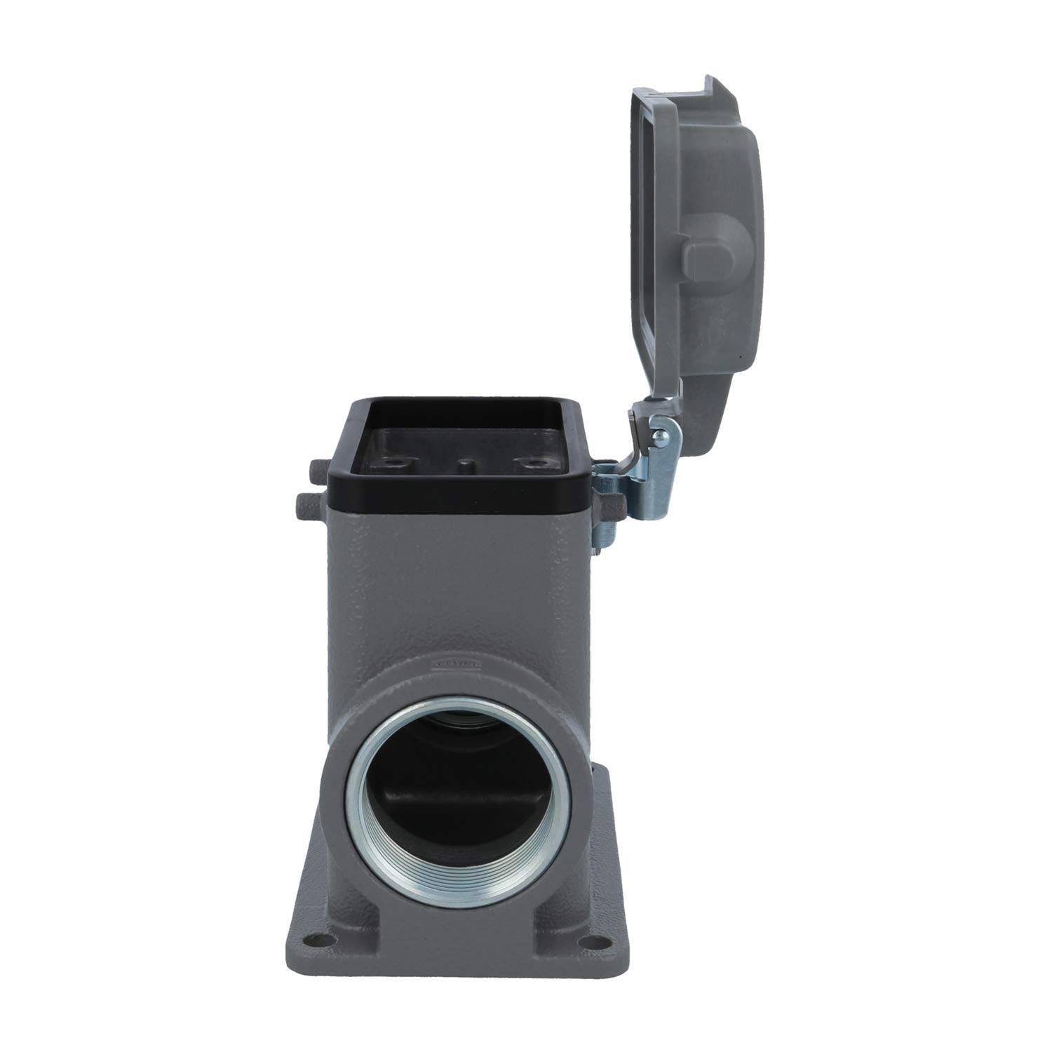 05300100262 HARTING Han 10B Sockelgehäuse hoch, 1xM32 seitlicher Kabelabgang, für 2 Bügel (am Oberteil) mit Schutzkappe