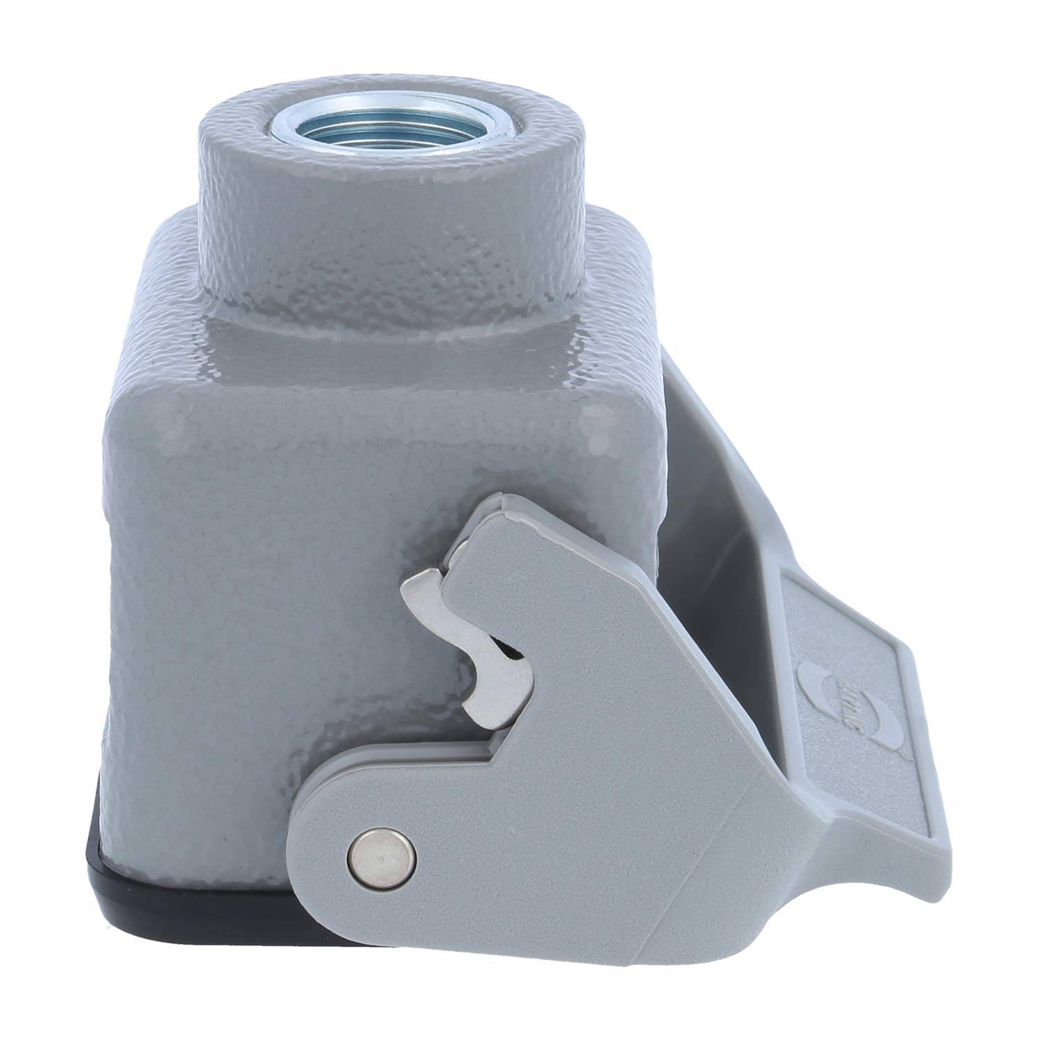 05300061761 HARTING Han 6B Kupplungsgehäuse niedrig, 1xM16 gerader Kabelabgang, mit 1 Längsbügel Verschraubung M16