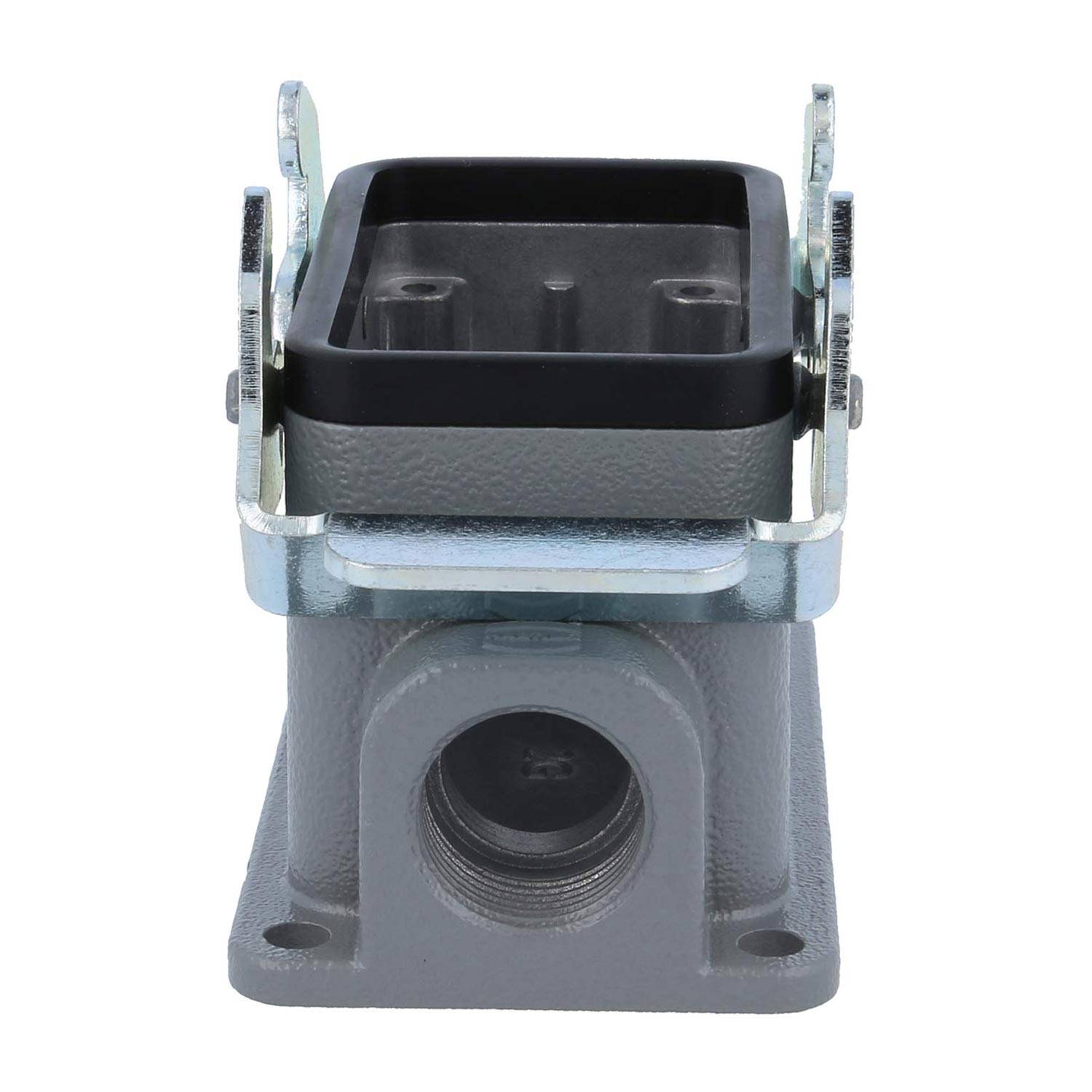 04301101263 HARTING Han 10B Sockelgehäuse niedrig, 1xM20 seitlicher Kabelabgang, mit 2 Querbügeln Verschraubung M20