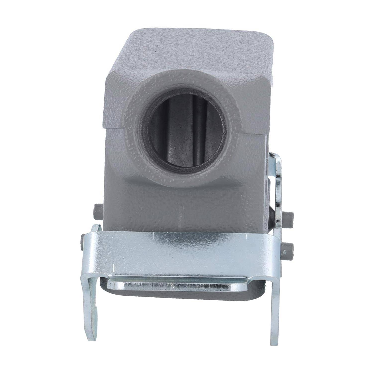 04301101531 HARTING Han 10B Tüllengehäuse niedrig, 1xPG16 seitlicher Kabelabgang, mit 2 Querbügeln Verschraubung PG16