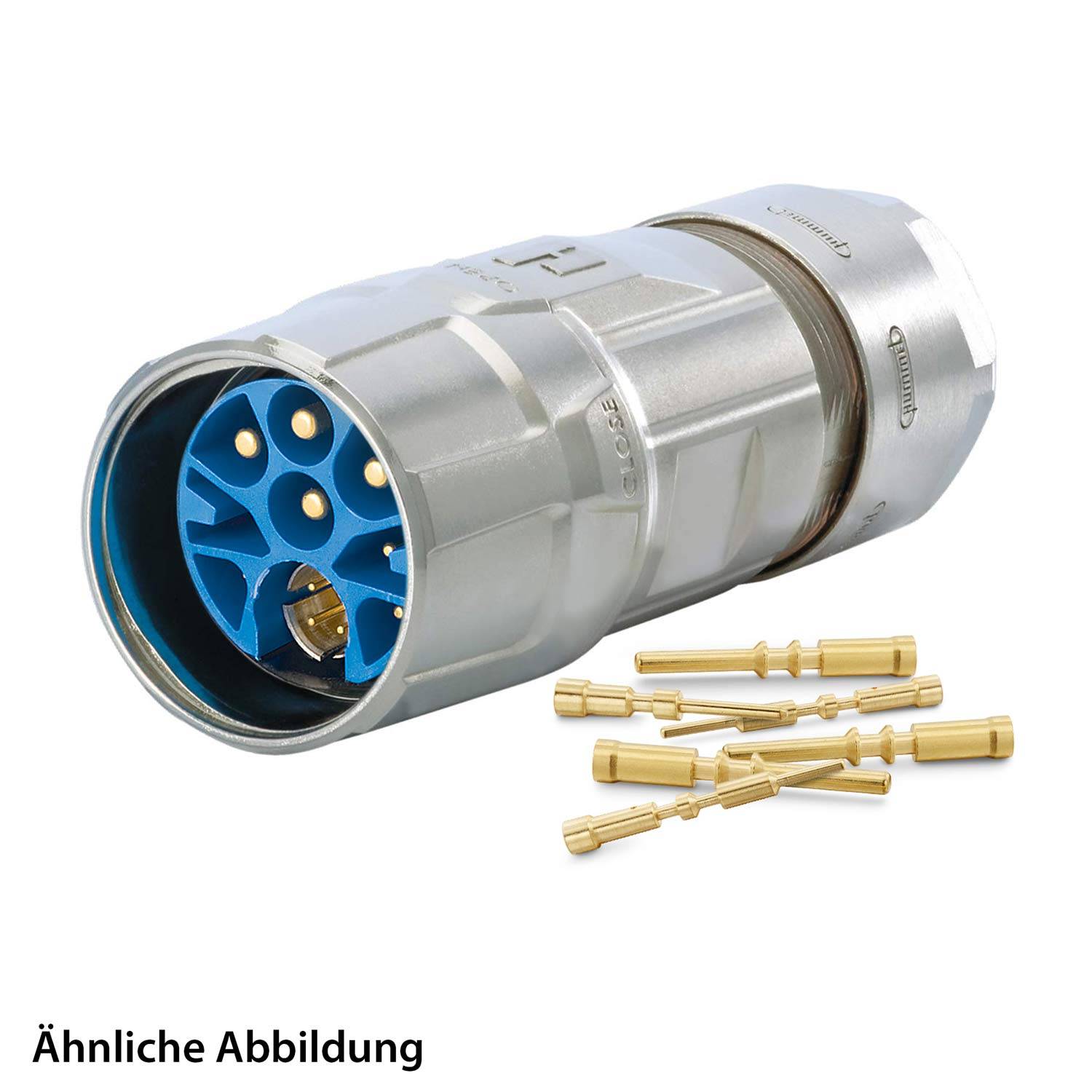 799918111K HUMMEL SET inkl. Kontakte M23 Hybrid Kabelsteckverbinder, Crimpeinsatz gerade Polzahl 3+4+4+PE, Stift