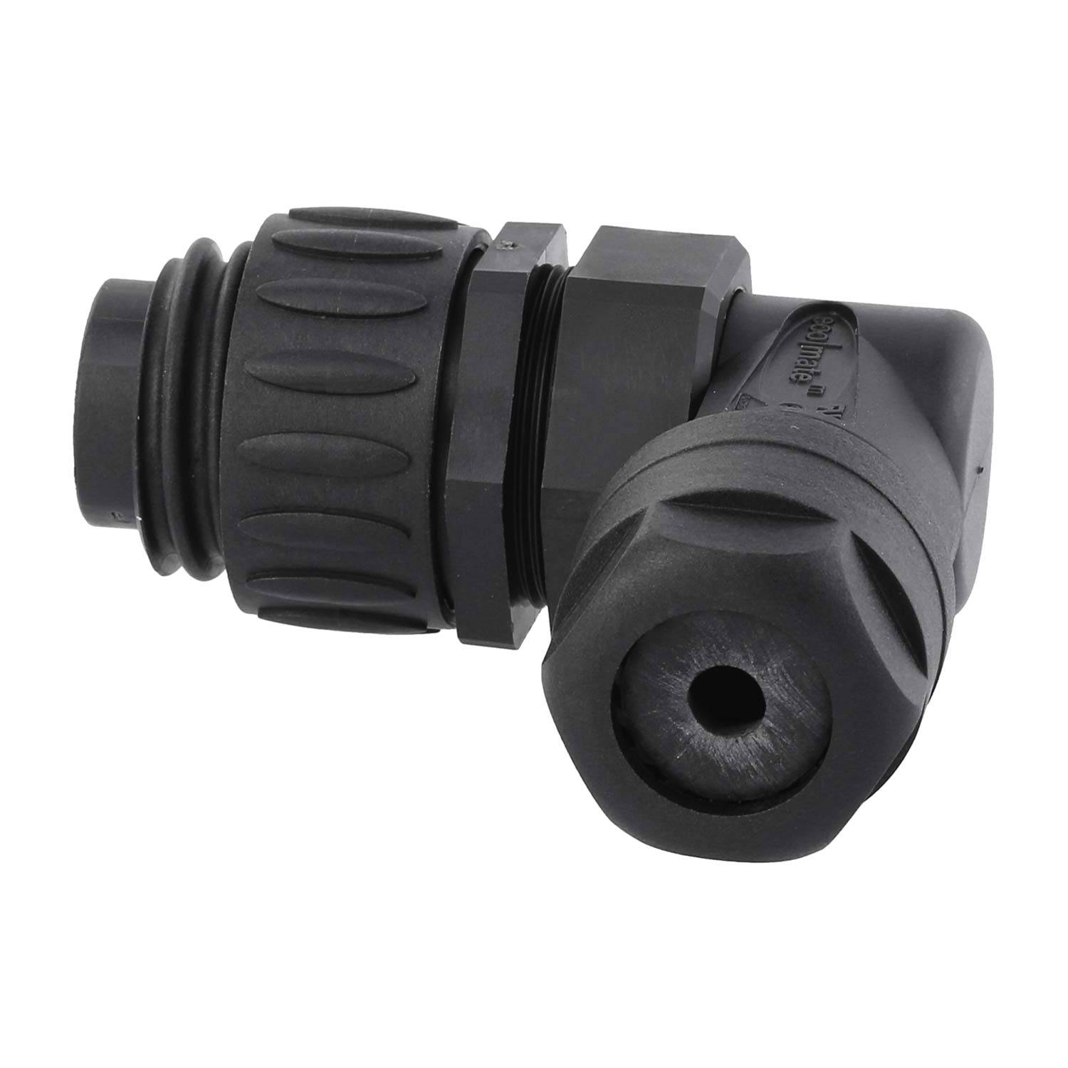 C01630K00610012 Amphenol RD24-KSW Kabelsteckverbinder gewinkelt Stift Lötanschluss, Polzahl 6+PE Kabelabgang seitlich,