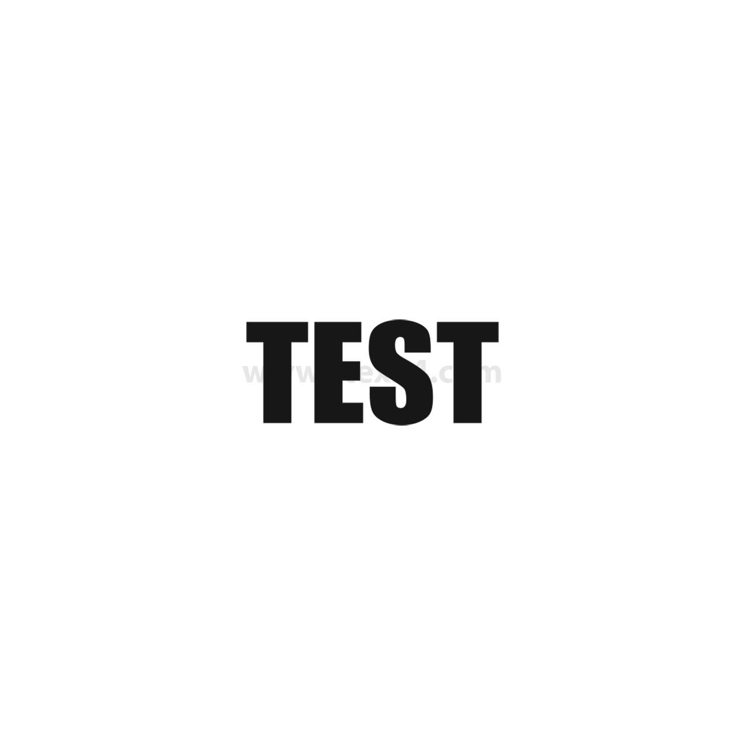 Das Bild zeigt das Wort 'TEST' in fetten schwarzen Buchstaben auf einem weißen Hintergrund.