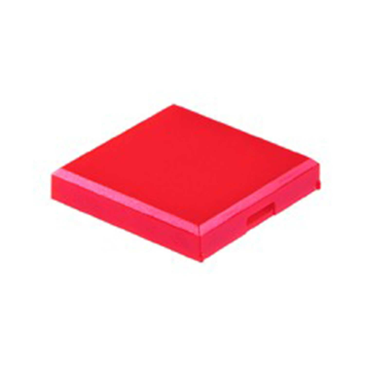 T25FGRT Georg Schlegel Tasterkappe, flach transparent Farbe rot Ausführung beschreib- und beleuchtbar - 1Stück