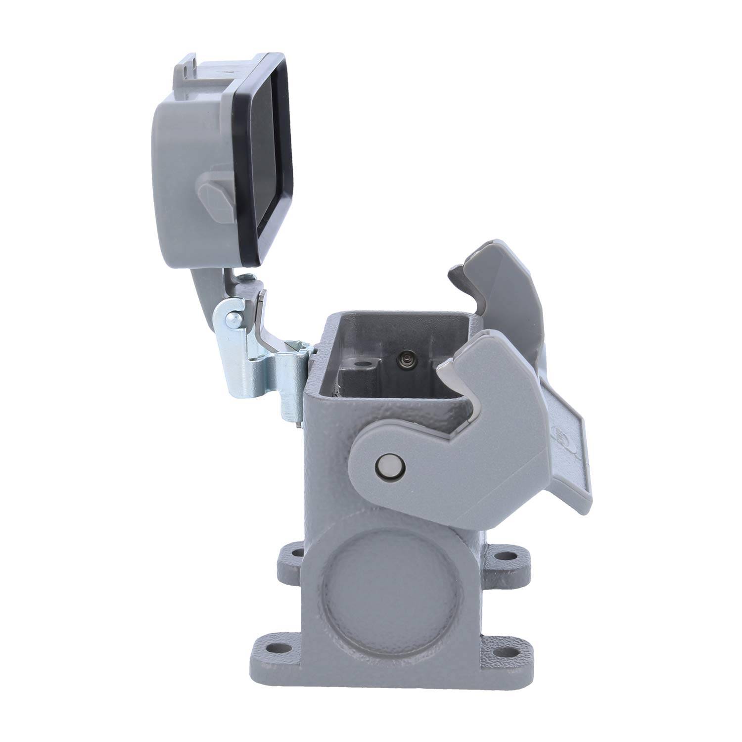 05200100264 HARTING Han 10A Sockelgehäuse hoch, 1xM25 seitlicher Kabelabgang, mit 1 Längsbügel mit Schutzkappe