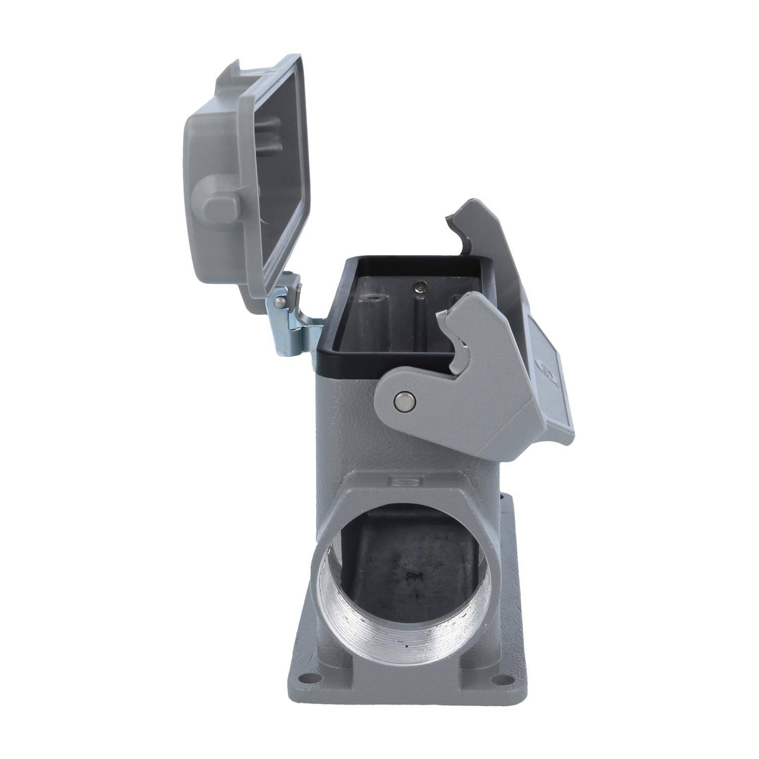 05300240280 HARTING Han 24B Sockelgehäuse hoch, 2xM40 seitlicher Kabelabgang, mit 1 Längsbügel mit Schutzkappe