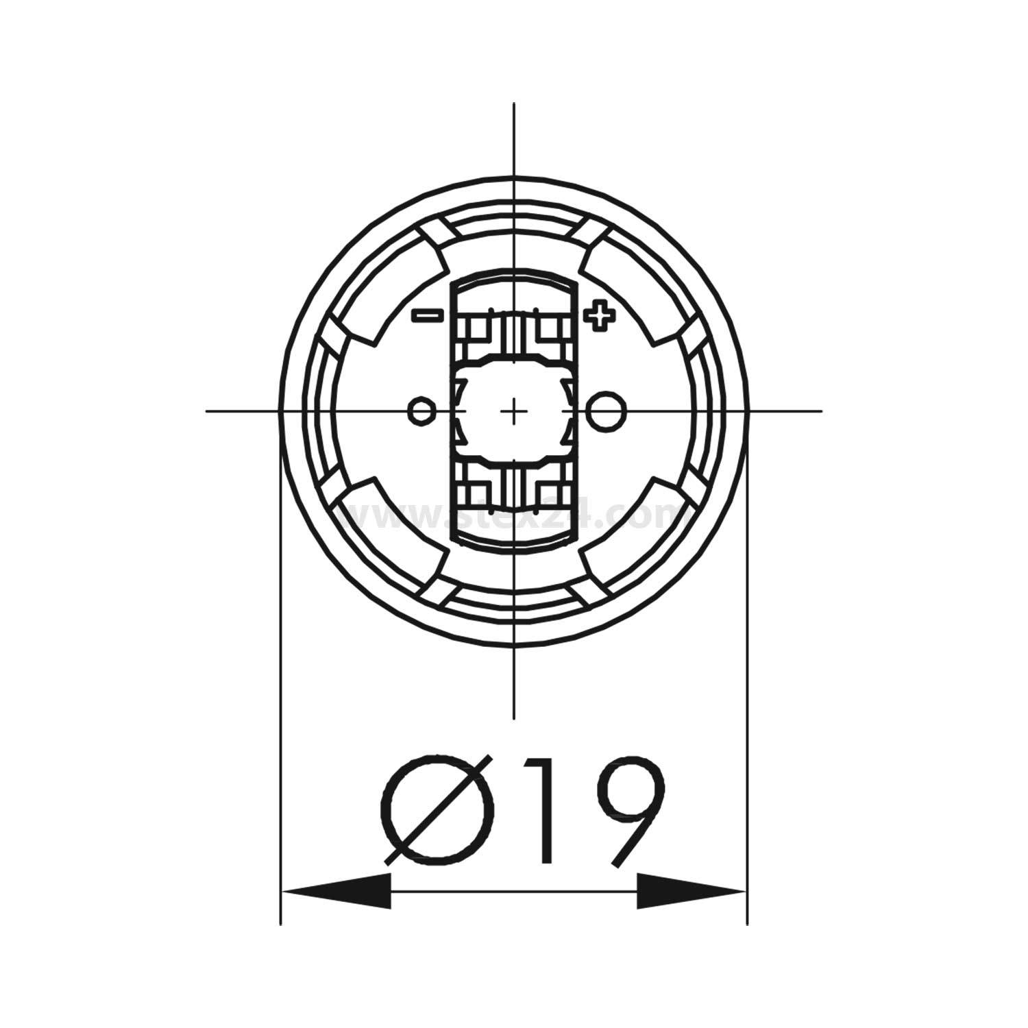 PTFOI Georg Schlegel Tastkontaktgeber für Not-Halt-Tasten, 1Ö + 1S Kontaktgeber PTF Flachstecker 2,8mm x 0,8mm - 1Stück