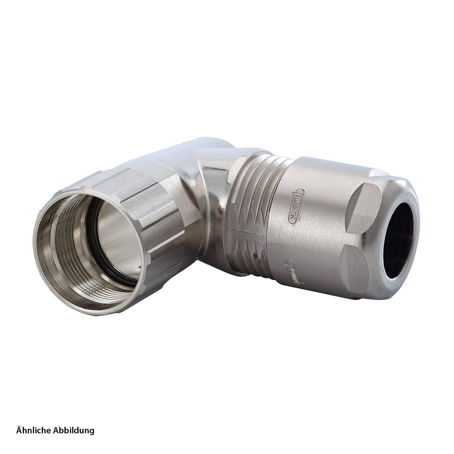 7831300000 HUMMEL M16 Kabelsteckverbinder gewinkelt orientierbar Kabelabgang seitlich, Klemmbereich 3,0mm - 6,0mm Farbe