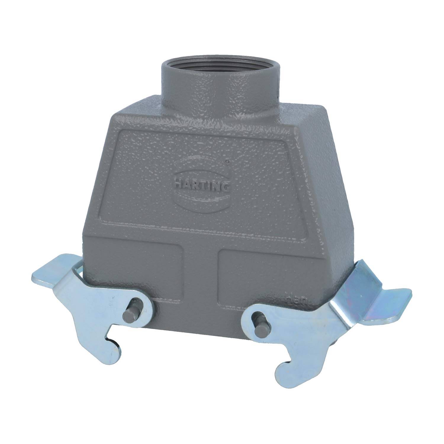04300160431 HARTING Han 16B Tüllengehäuse hoch, 1xPG29 gerader Kabelabgang, mit 2 Querbügeln Verschraubung PG29