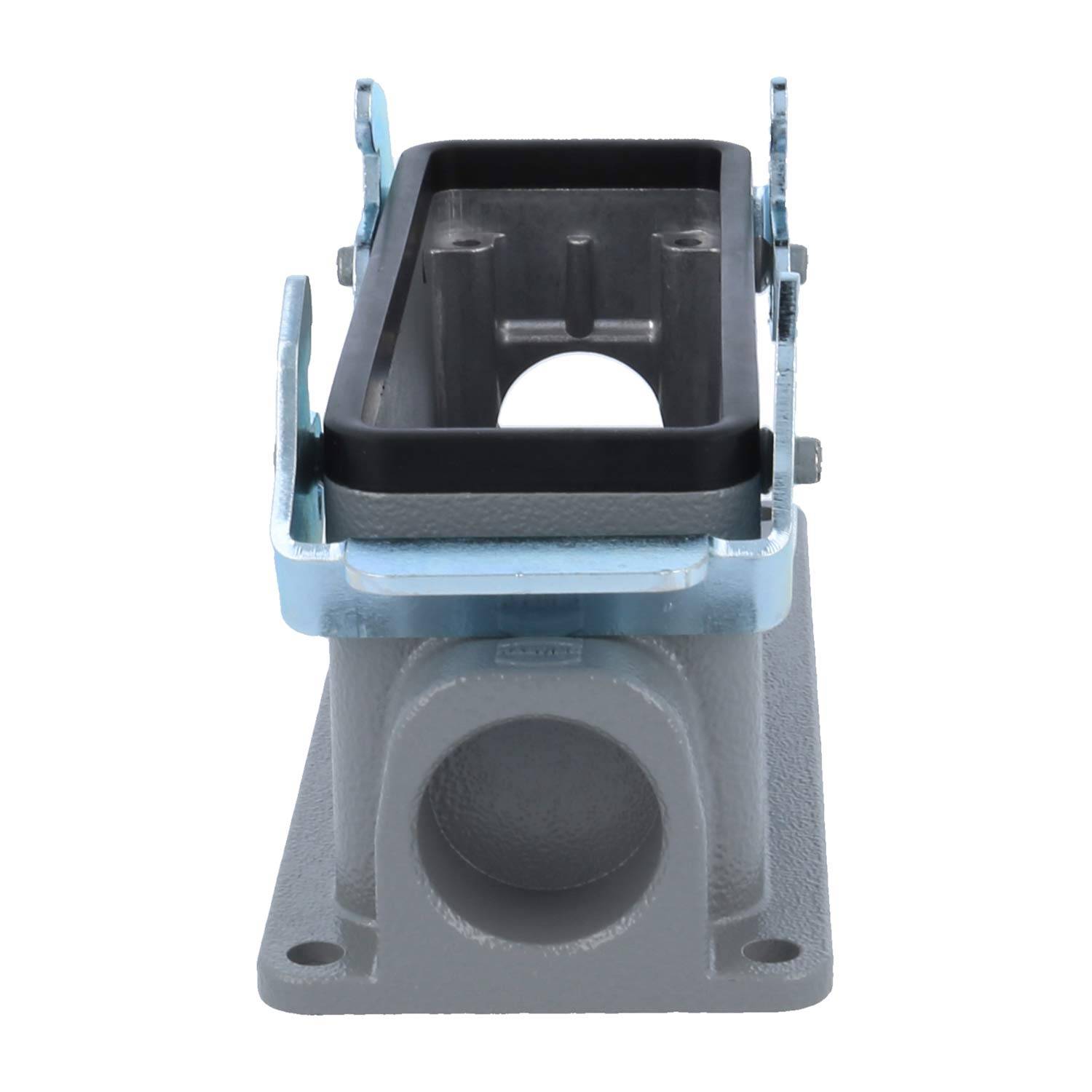 04300241263 HARTING Han 24B Sockelgehäuse niedrig, 1xM25 seitlicher Kabelabgang, mit 2 Querbügeln Verschraubung M25