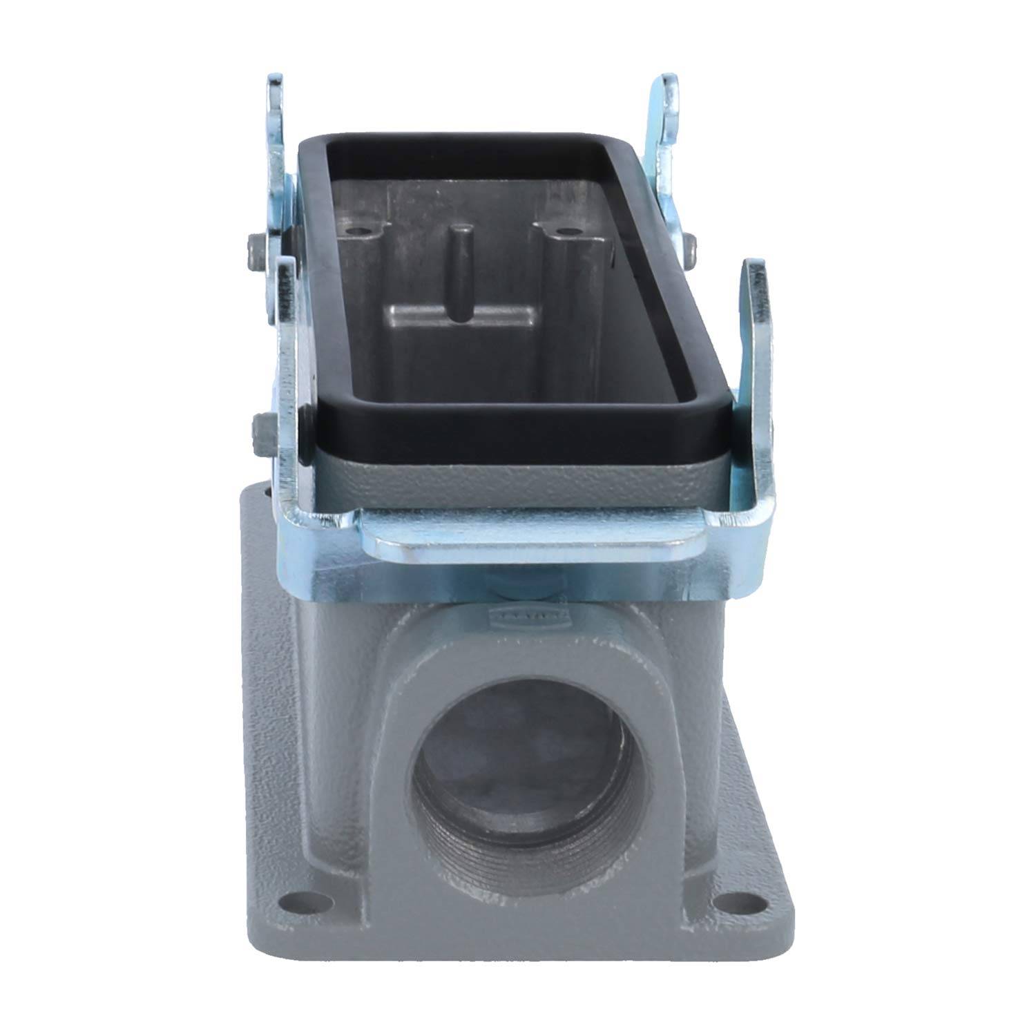 04300241263 HARTING Han 24B Sockelgehäuse niedrig, 1xM25 seitlicher Kabelabgang, mit 2 Querbügeln Verschraubung M25