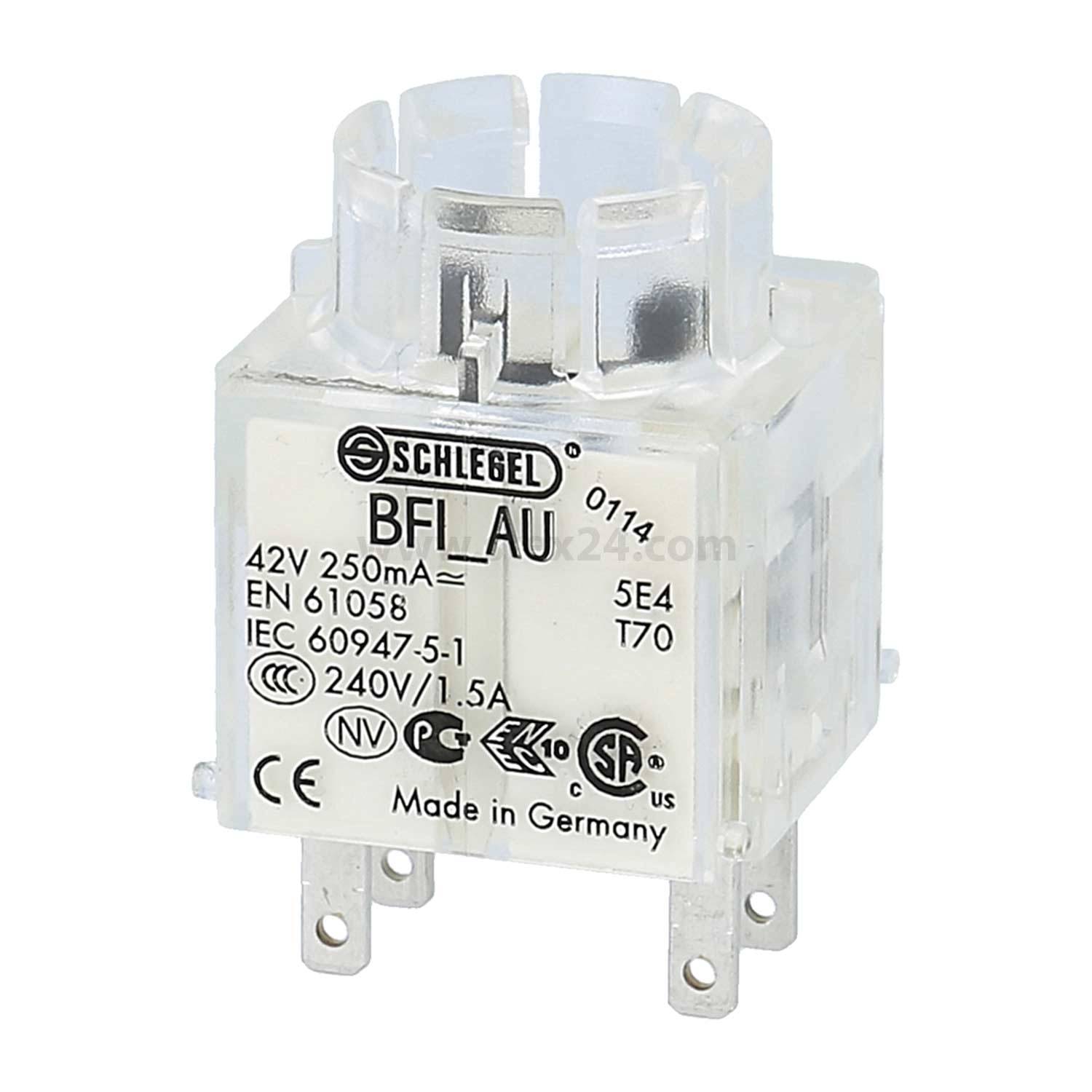 Georg Schlegel Schaltkontaktgeber, 2S Kontaktgeber BF Flachstecker 2,8mm x 0,8mm - 1 Stück