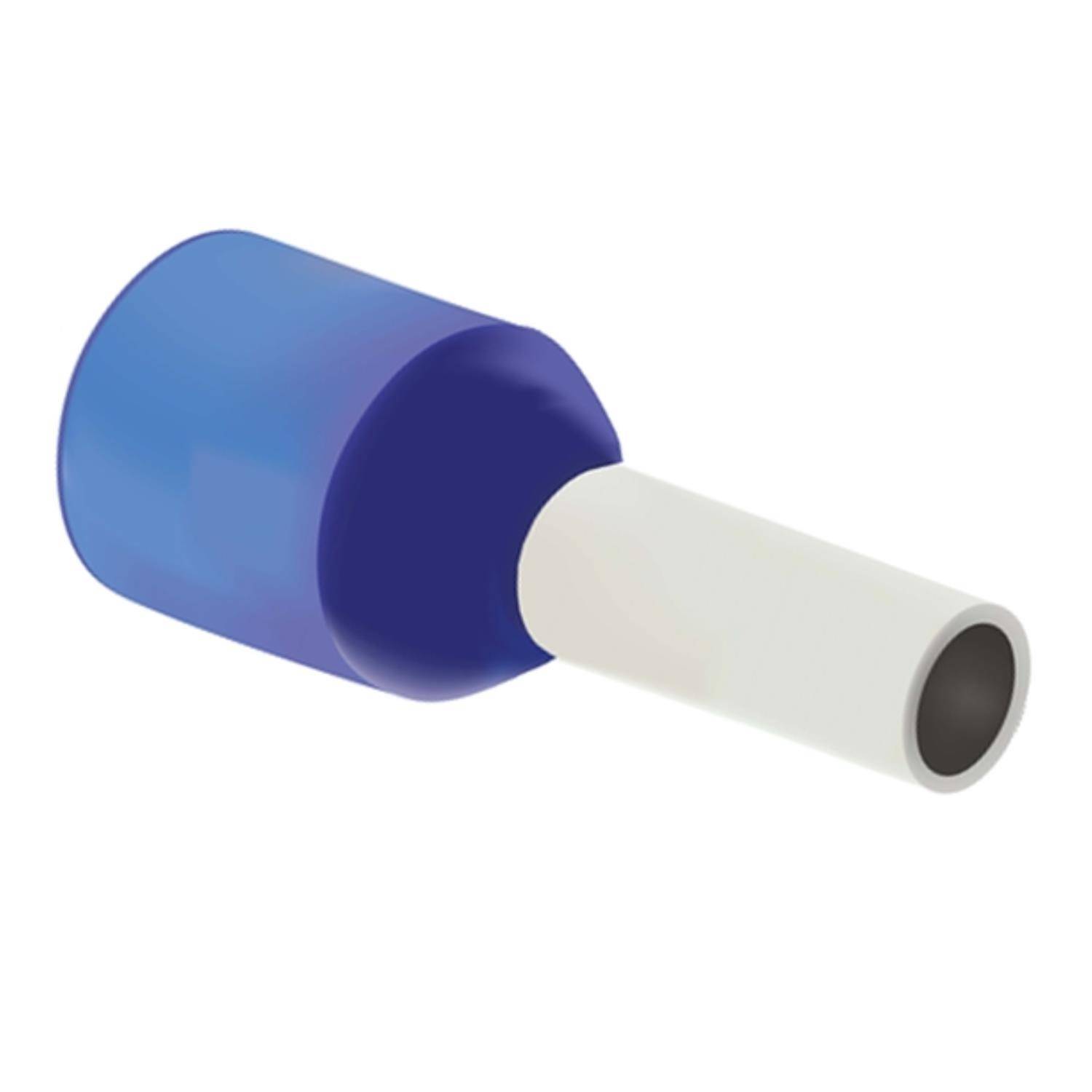 „Eine 3D-Darstellung eines blauen Sockels mit einer weißen zylindrischen Verlängerung, die einem Netzstecker-Adapter ähnelt.