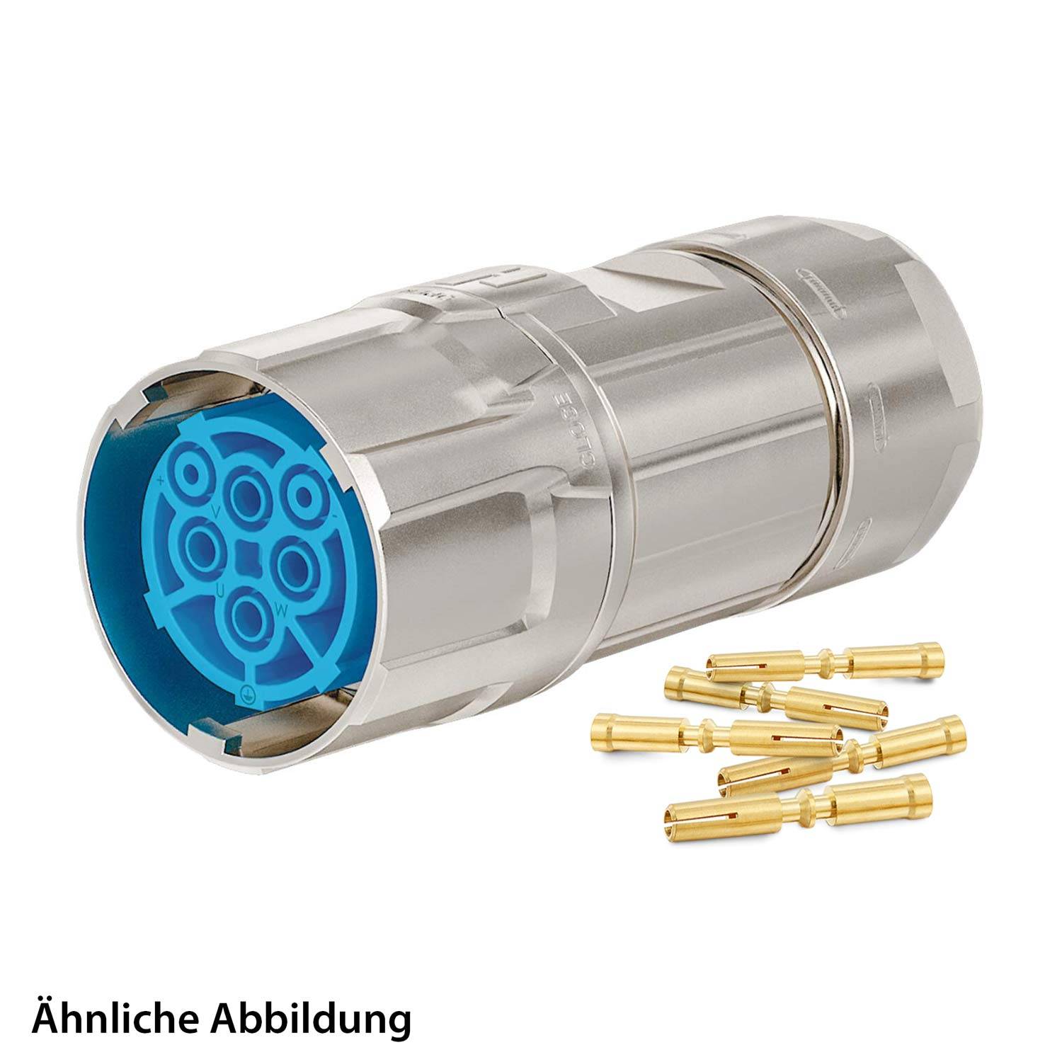 799921473K HUMMEL SET inkl. Kontakte M40 Leistung Kabelsteckverbinder, Crimpeinsatz gerade Polzahl 3+2+PE, Buchse