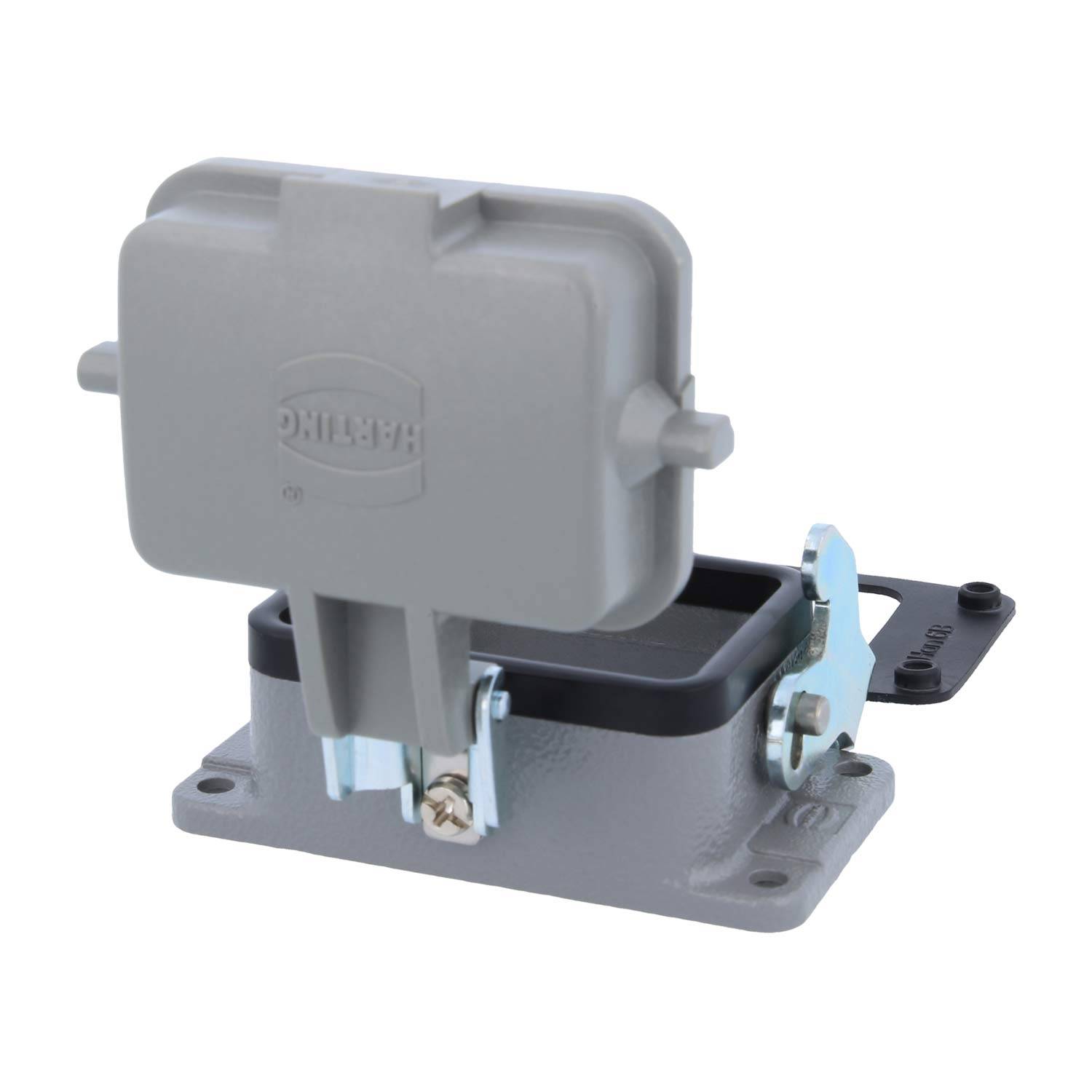 04300060302 HARTING Han 6B Anbaugehäuse mit 1 Längsbügel mit Schutzkappe Kunststoff - 1Stück