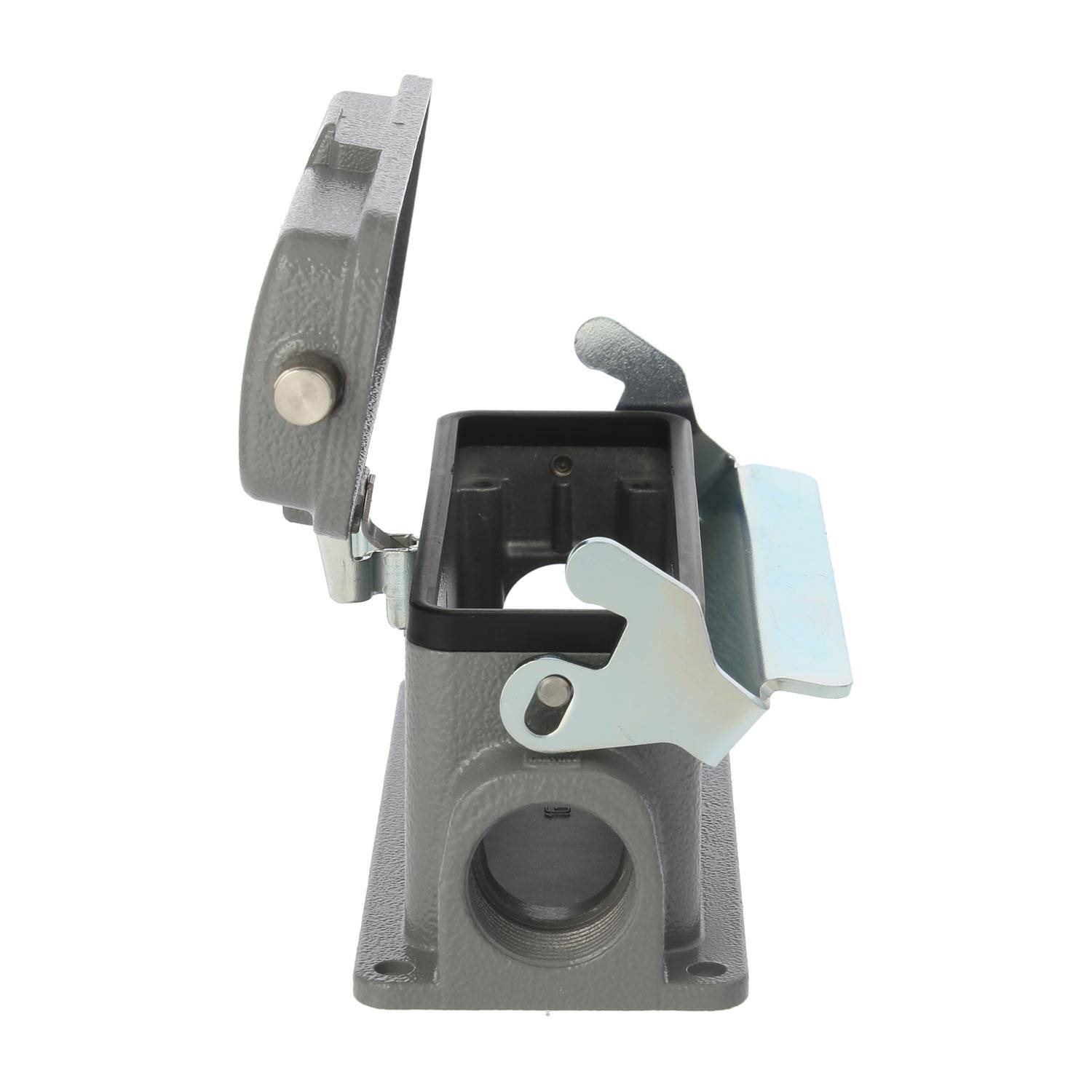 04300242295 HARTING Han 24B Sockelgehäuse niedrig, 2xPG21 seitlicher Kabelabgang, mit 1 Längsbügel mit Schutzkappe