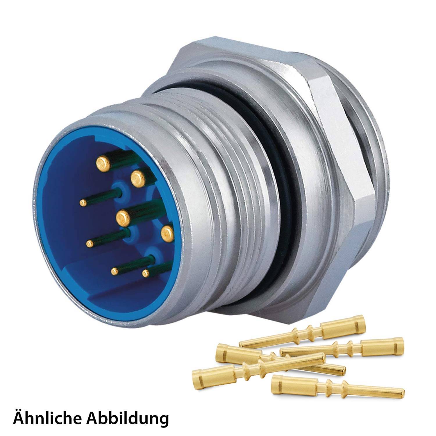 799918892K HUMMEL SET inkl. Kontakte M23 Leistung Gerätesteckverbinder, Crimpeinsatz gerade Polzahl 3+5+PE, Stift