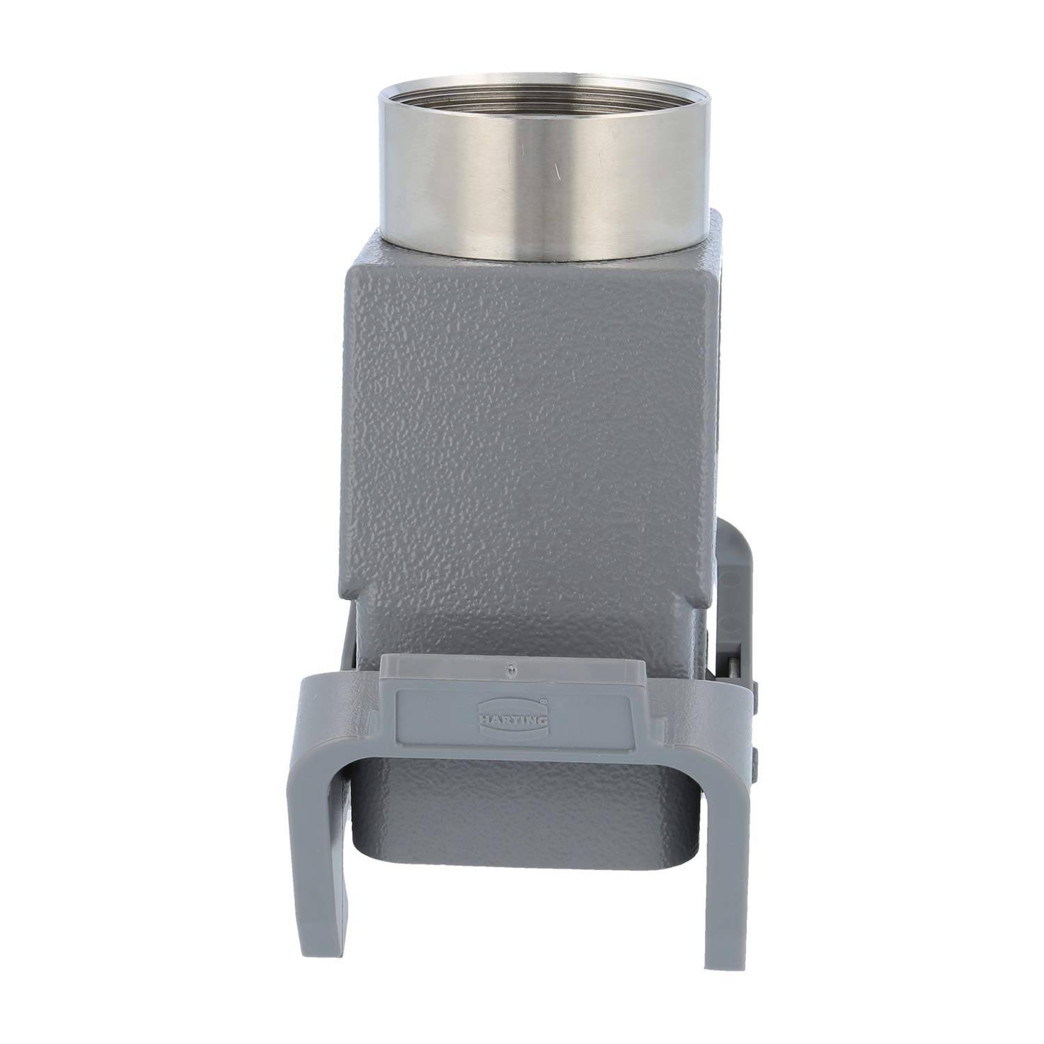05300100466 HARTING Han 10B Tüllengehäuse hoch, 1xM40 gerader Kabelabgang, mit 2 Querbügeln Verschraubung M40