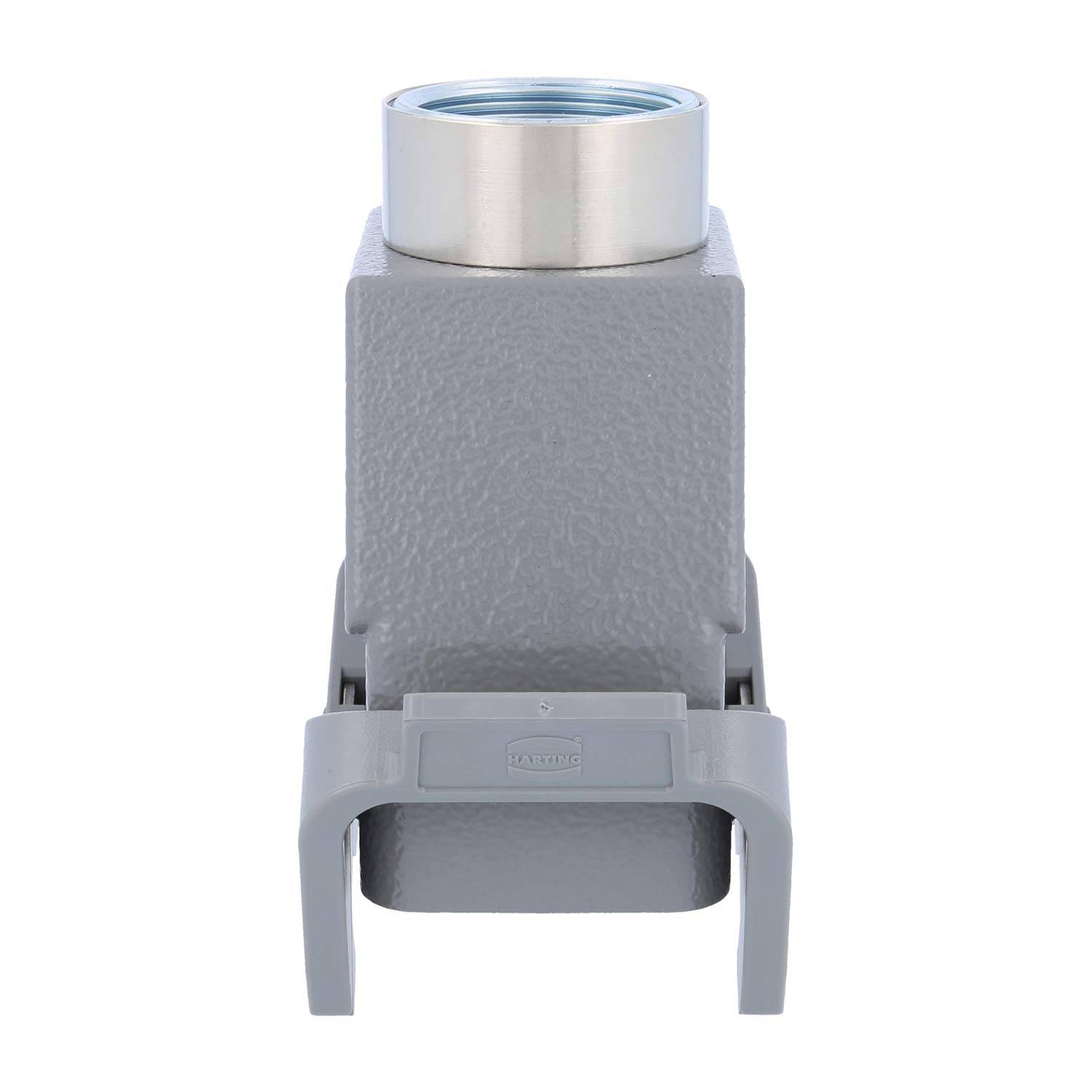 05300100465 HARTING Han 10B Tüllengehäuse hoch, 1xM32 gerader Kabelabgang, mit 2 Querbügeln Verschraubung M32