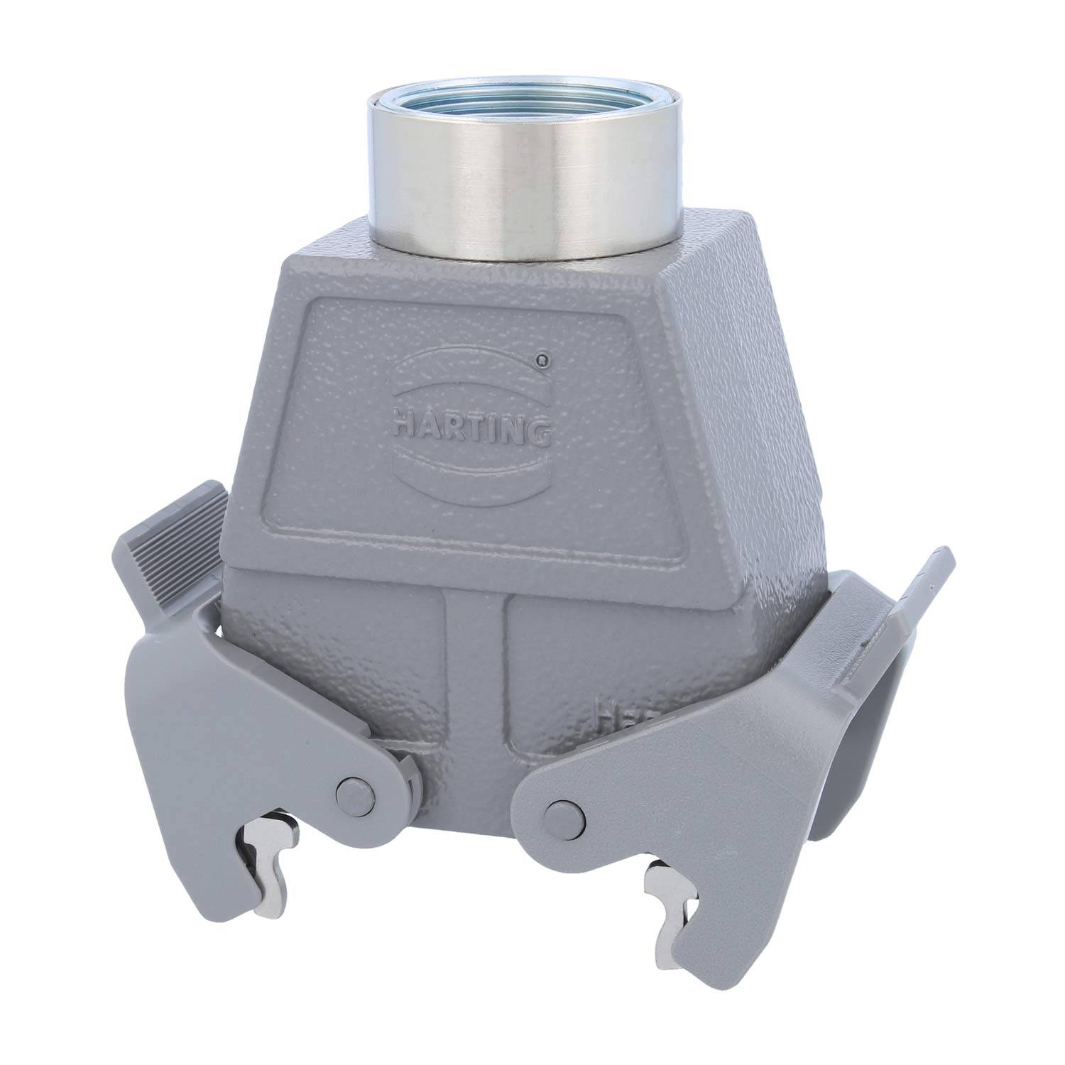 05300100465 HARTING Han 10B Tüllengehäuse hoch, 1xM32 gerader Kabelabgang, mit 2 Querbügeln Verschraubung M32