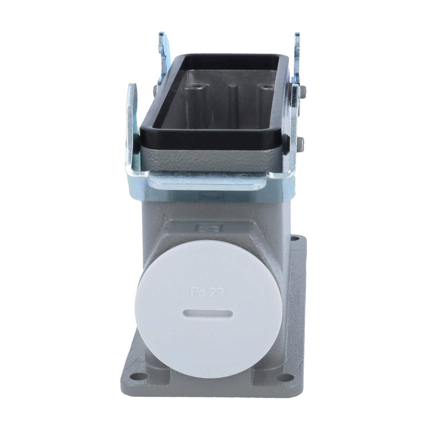 04301240231 HARTING Han 24B Sockelgehäuse hoch, 1xPG29 seitlicher Kabelabgang, mit 2 Querbügeln Verschraubung PG29