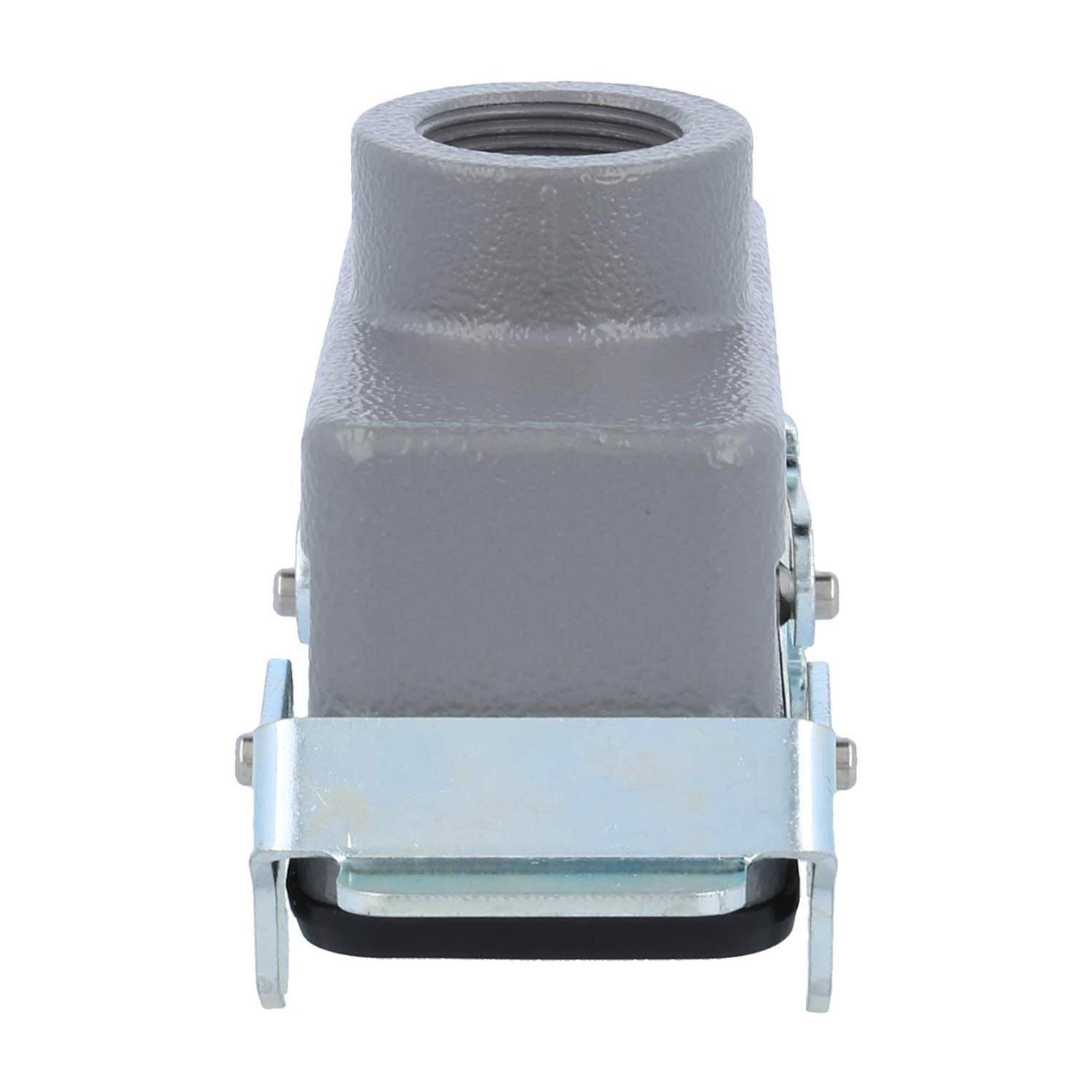 04301161761 HARTING Han 16B Kupplungsgehäuse niedrig, 1xM25 gerader Kabelabgang, mit 2 Querbügeln Verschraubung M25