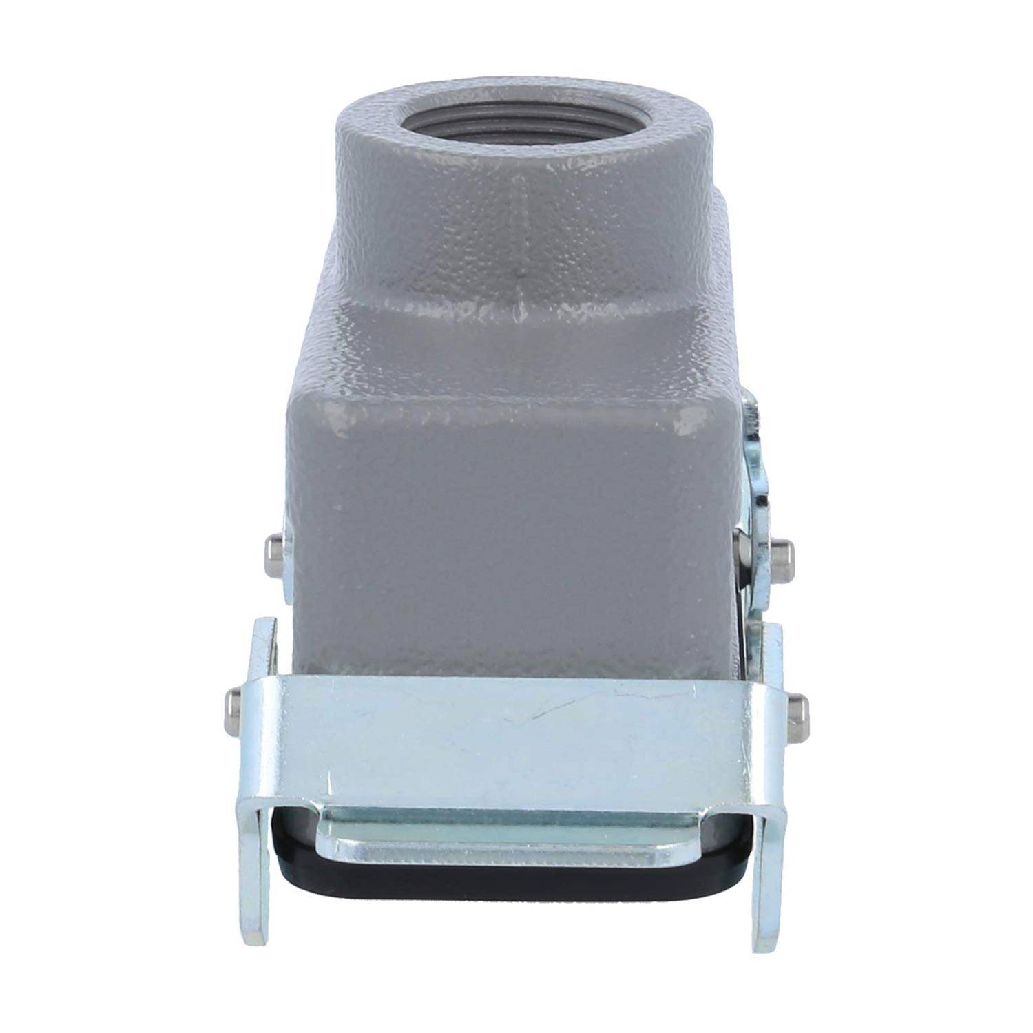 04301161761 HARTING Han 16B Kupplungsgehäuse niedrig, 1xM25 gerader Kabelabgang, mit 2 Querbügeln Verschraubung M25